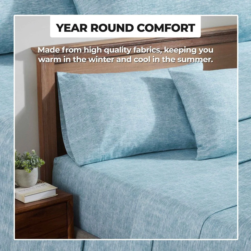 Superior Melange Flannel Cotton Two-Toned Fuzzy Pillowcases, Set of 2 - Image 43