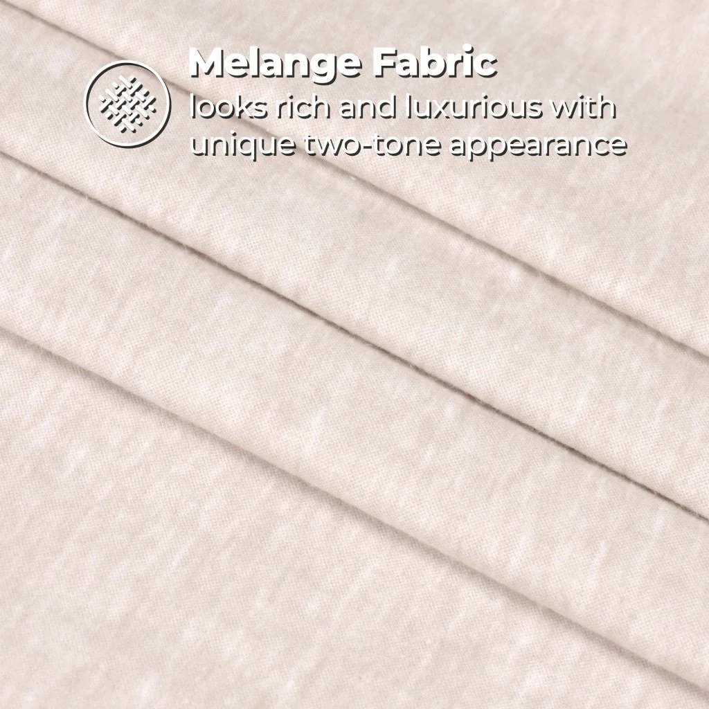 Superior Melange Flannel Cotton Two-Toned Fuzzy Pillowcases, Set of 2 - Image 6