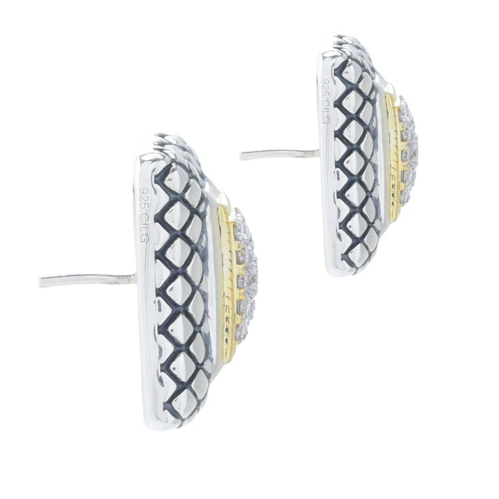 Melodia Diamonds 0.50ctw Lab Grown Diamond Cushion Shape Earrings - Image 2