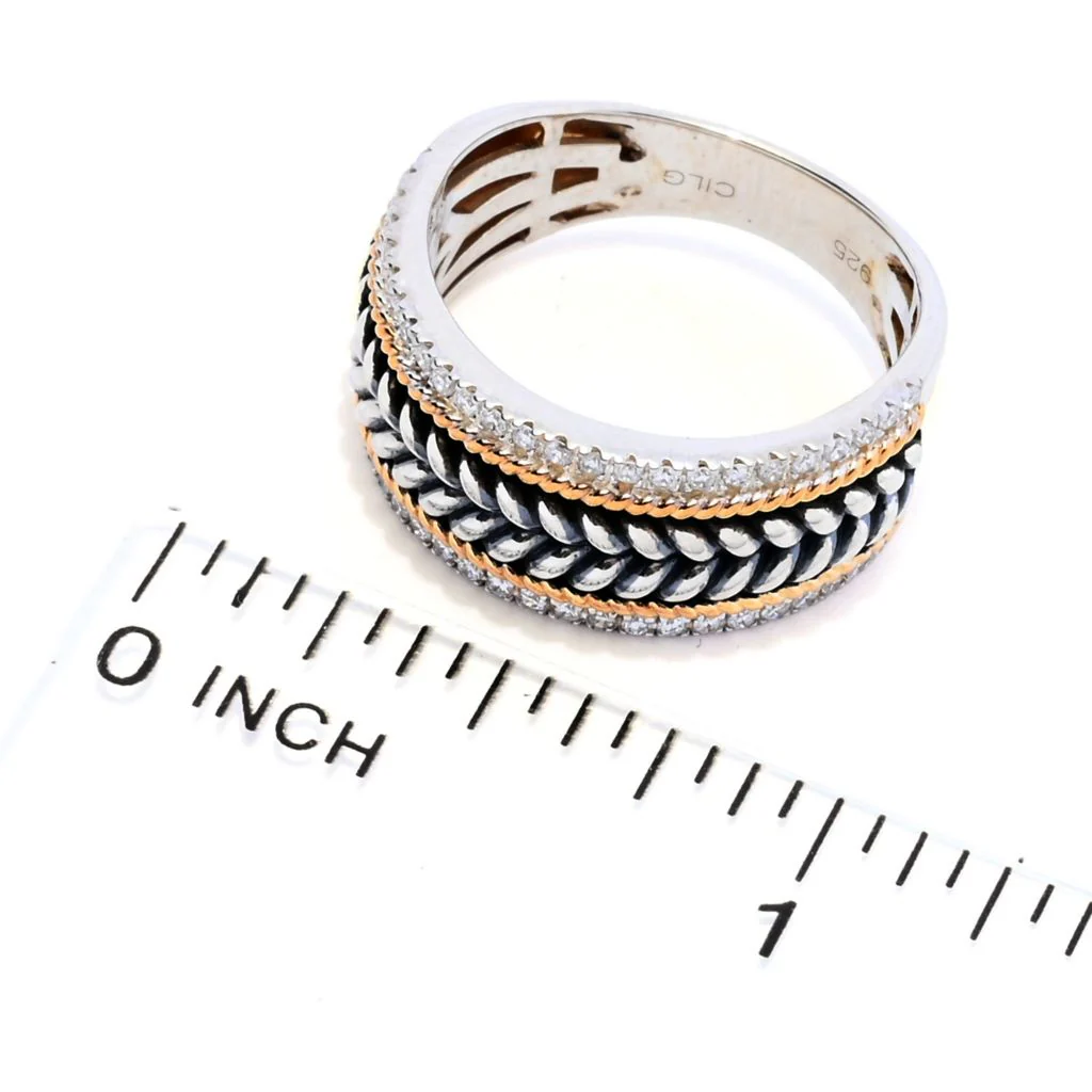 Melodia Diamonds 18K Vermeil 0.30ctw Lab Grown Diamond Band Ring - Image 2