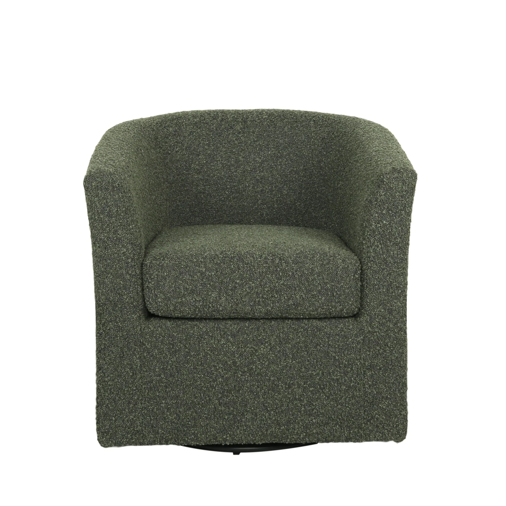 Melodize Swivel Club Chair With Barrel Shape Design - Image 11