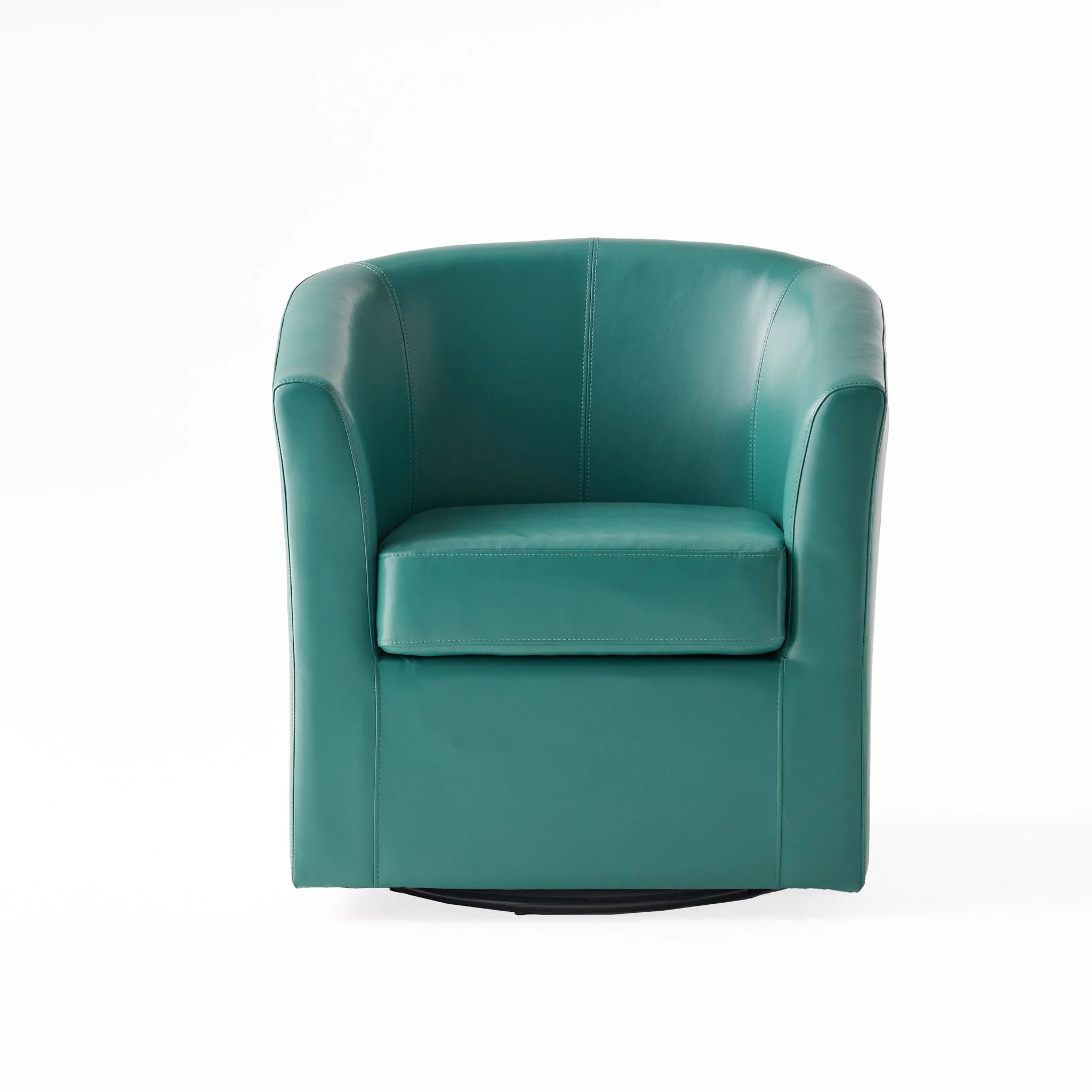 Melodize Swivel Club Chair With Barrel Shape Design - Image 12