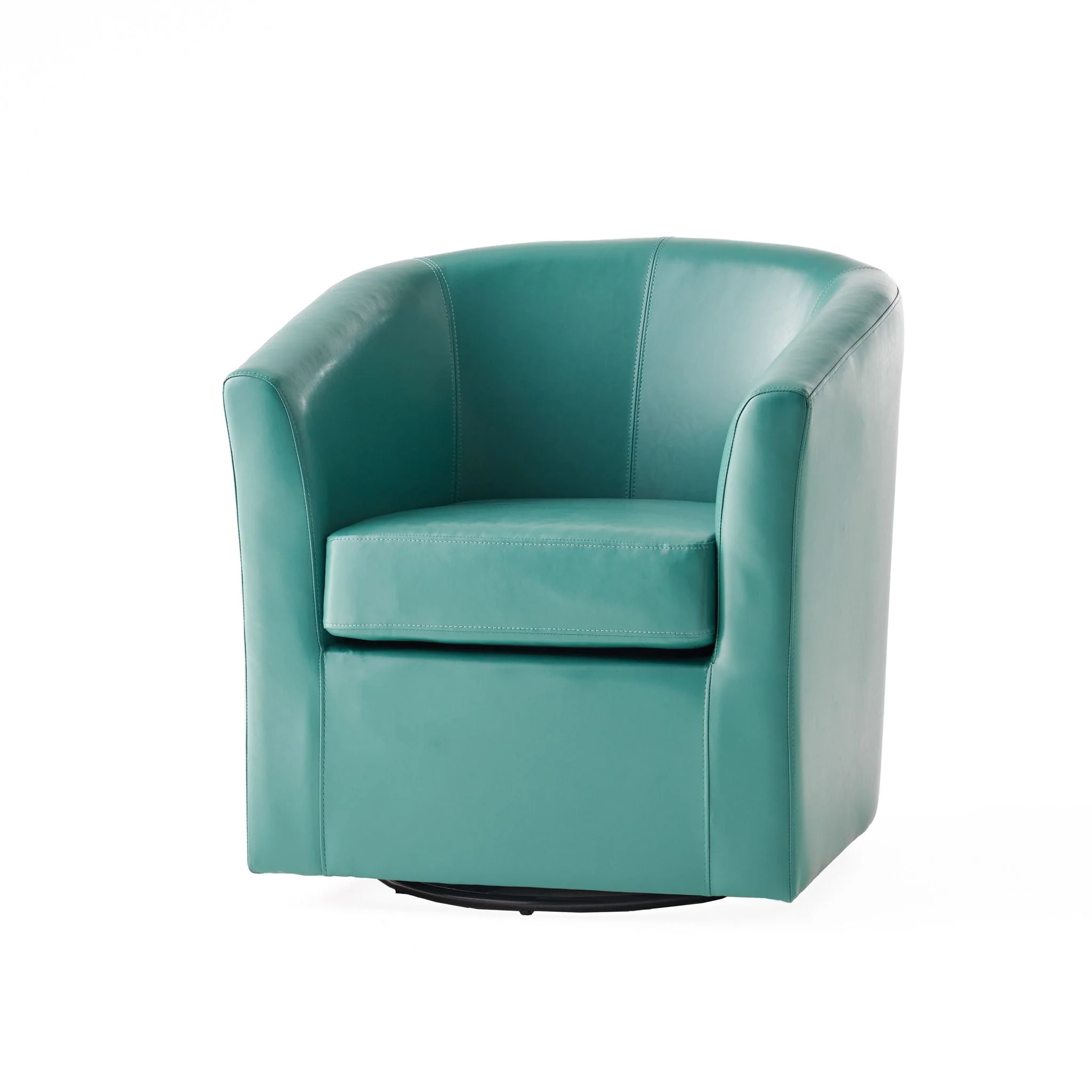 Melodize Swivel Club Chair With Barrel Shape Design - Image 3