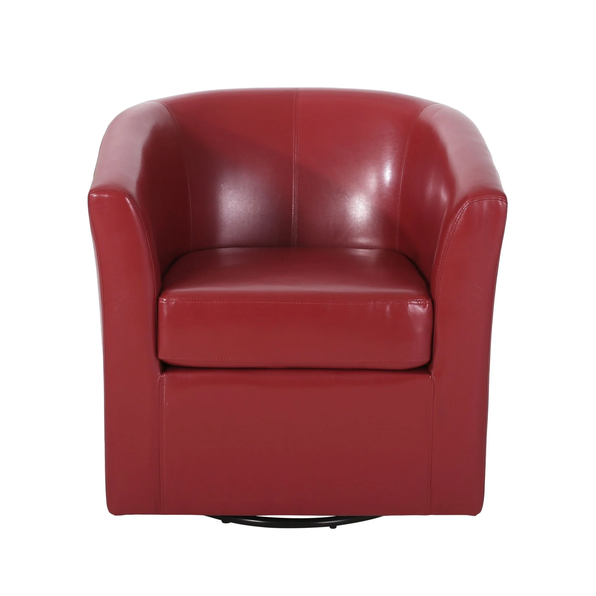 Melodize Swivel Club Chair With Barrel Shape Design - Image 8
