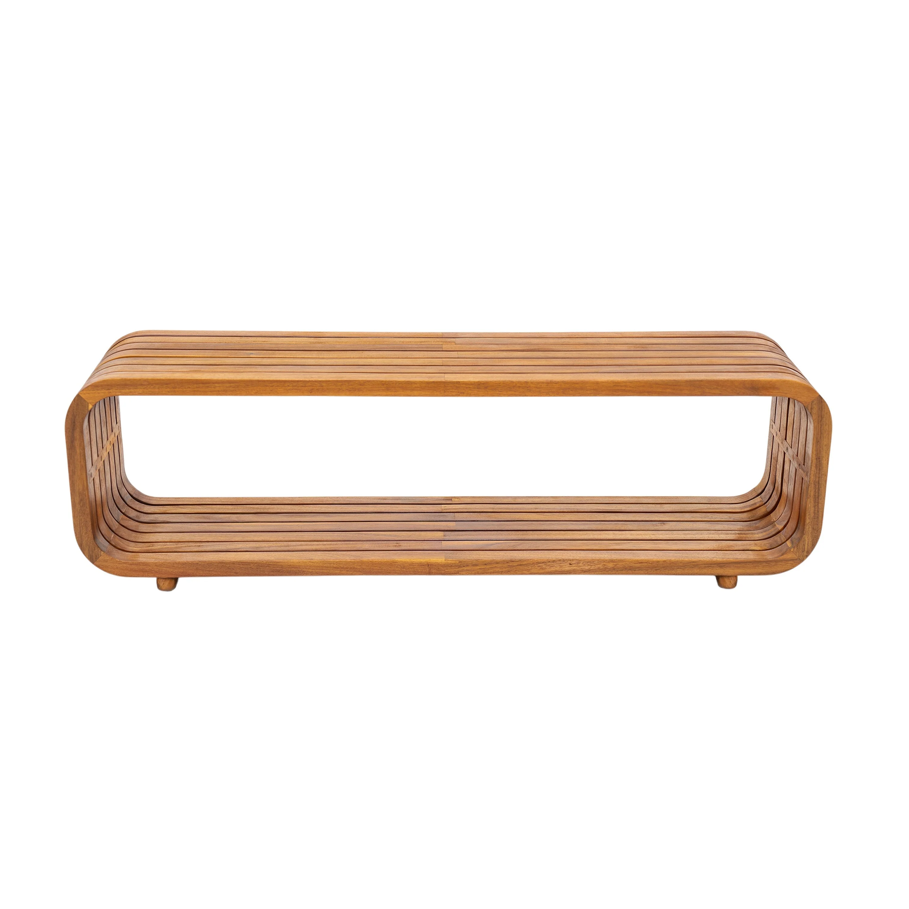 Melow Acacia Wood Coffee Table - Image 4