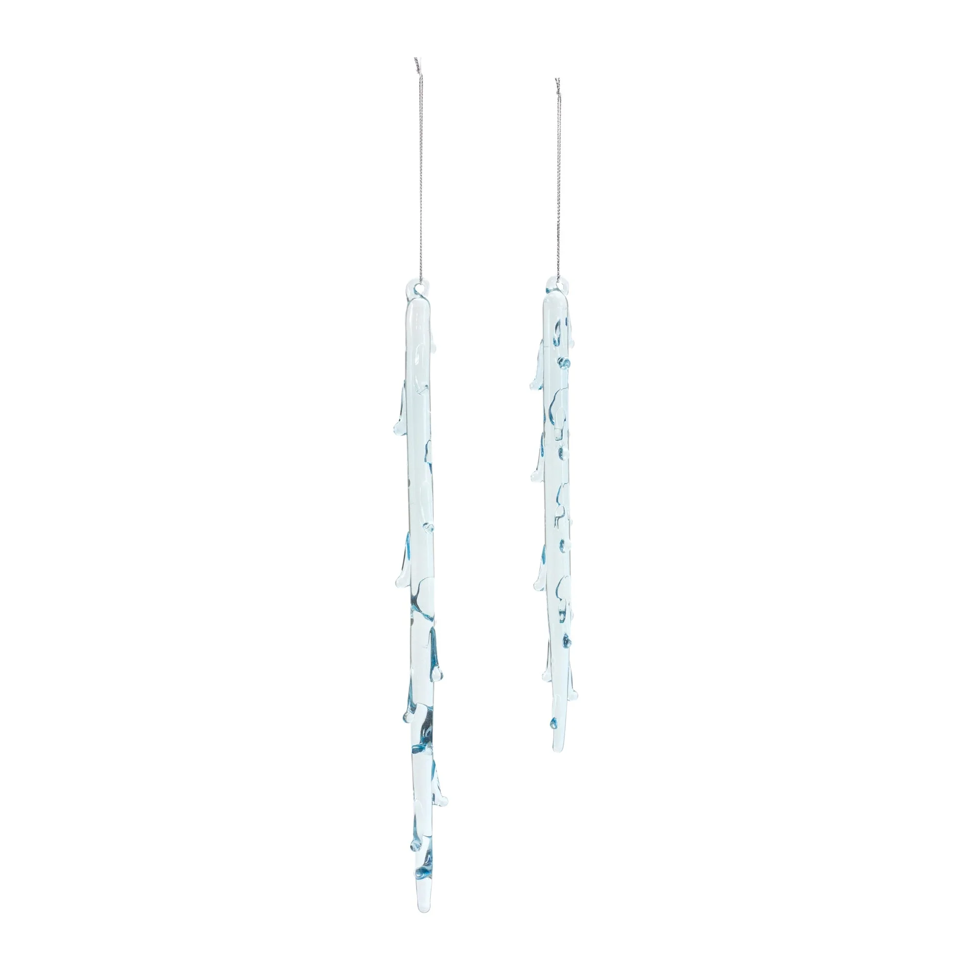 Melted Glass Icicle Drop Ornament (Set of 6) - Image 2