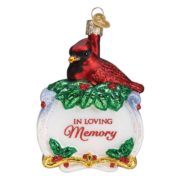 Memorial Cardinal Ornament - Image 3