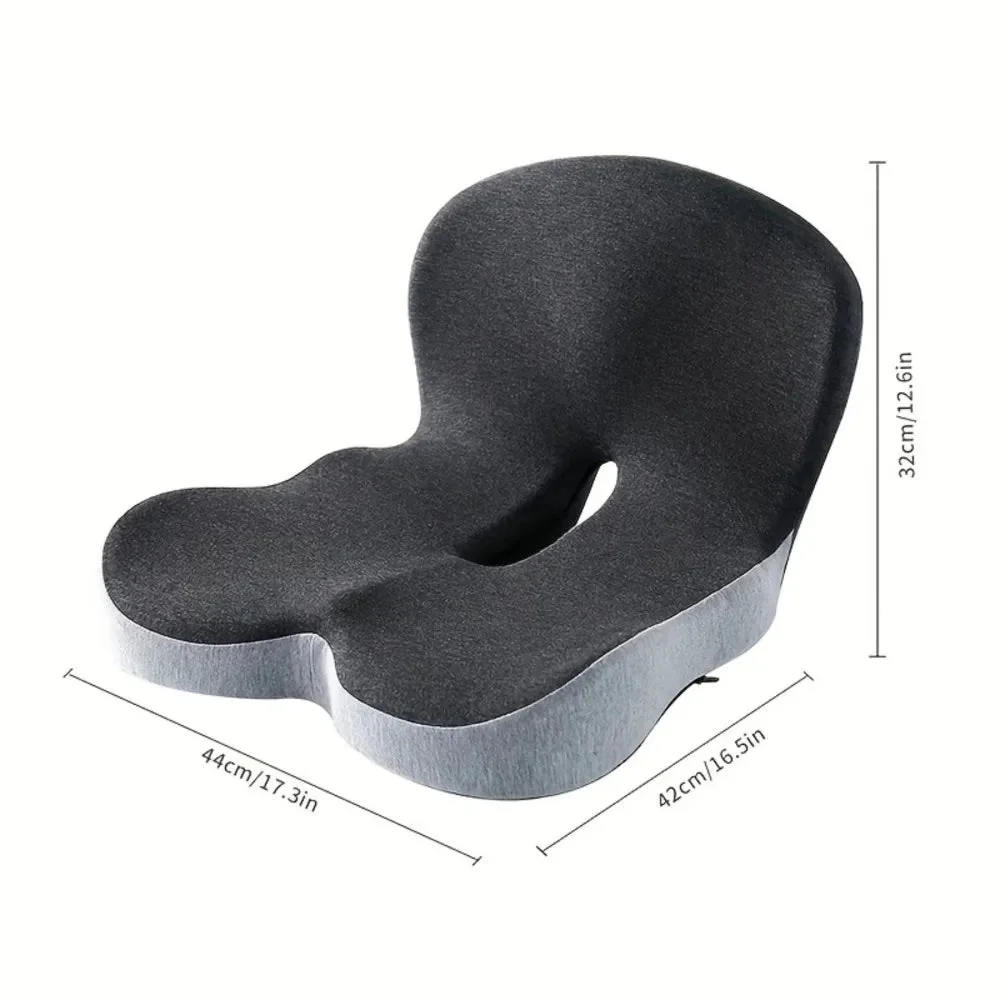 Memory Foam Seat Cushion with Lumbar Support for Office Chair - Image 2