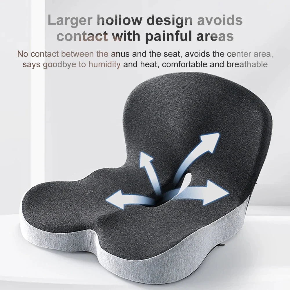 Memory Foam Seat Cushion with Lumbar Support for Office Chair - Image 4