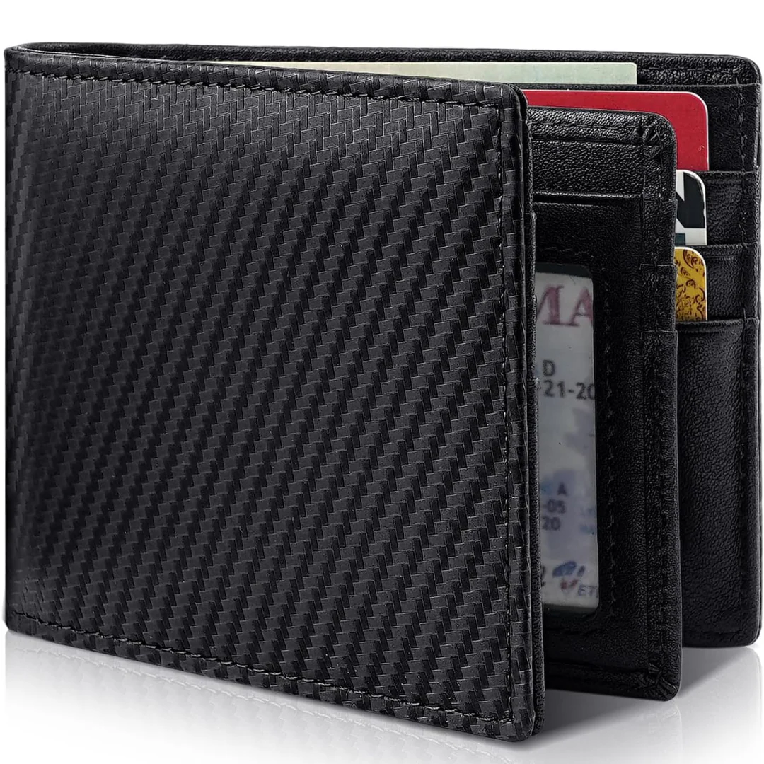 Men’s Genuine Leather RFID Blocking Bifold Wallet 13 Card Slots - Image 4