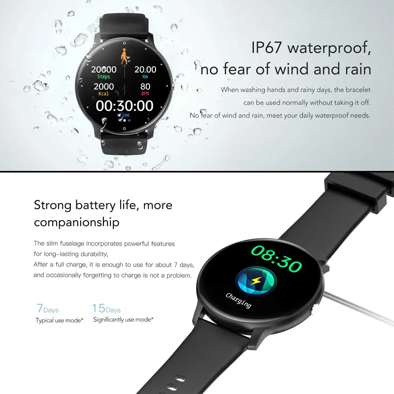 Men’s Smart Watch 2025 with Fitness Tracker, Heart Rate, Full Touch & Bluetooth Call - Image 7