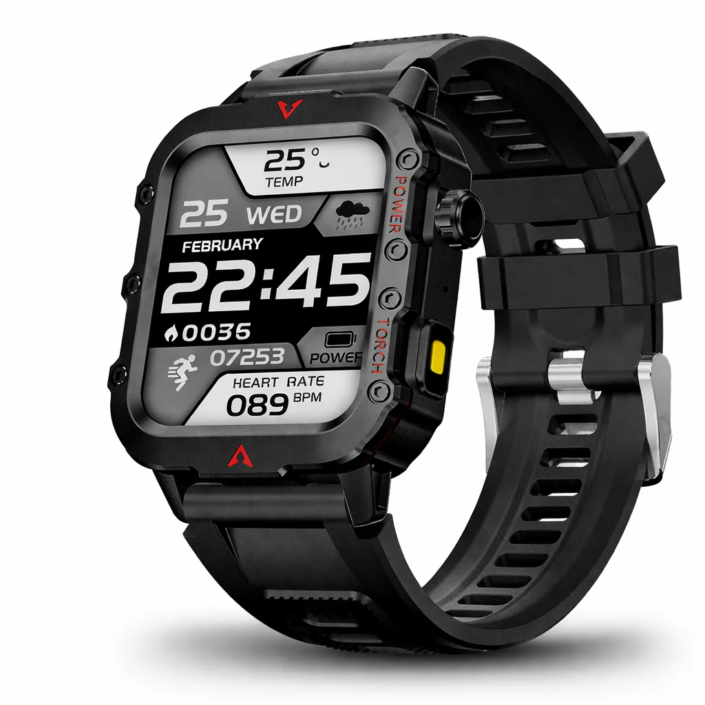 Men Smart Watch with LED Flashlight Outdoor Sports Health Fitness Tracker - Image 7