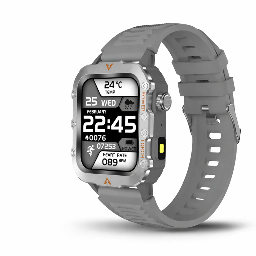 Men Smart Watch with LED Flashlight Outdoor Sports Health Fitness Tracker - Image 8