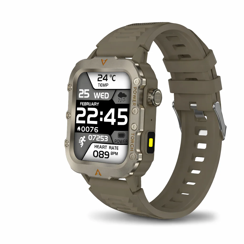 Men Smart Watch with LED Flashlight Outdoor Sports Health Fitness Tracker - Image 9