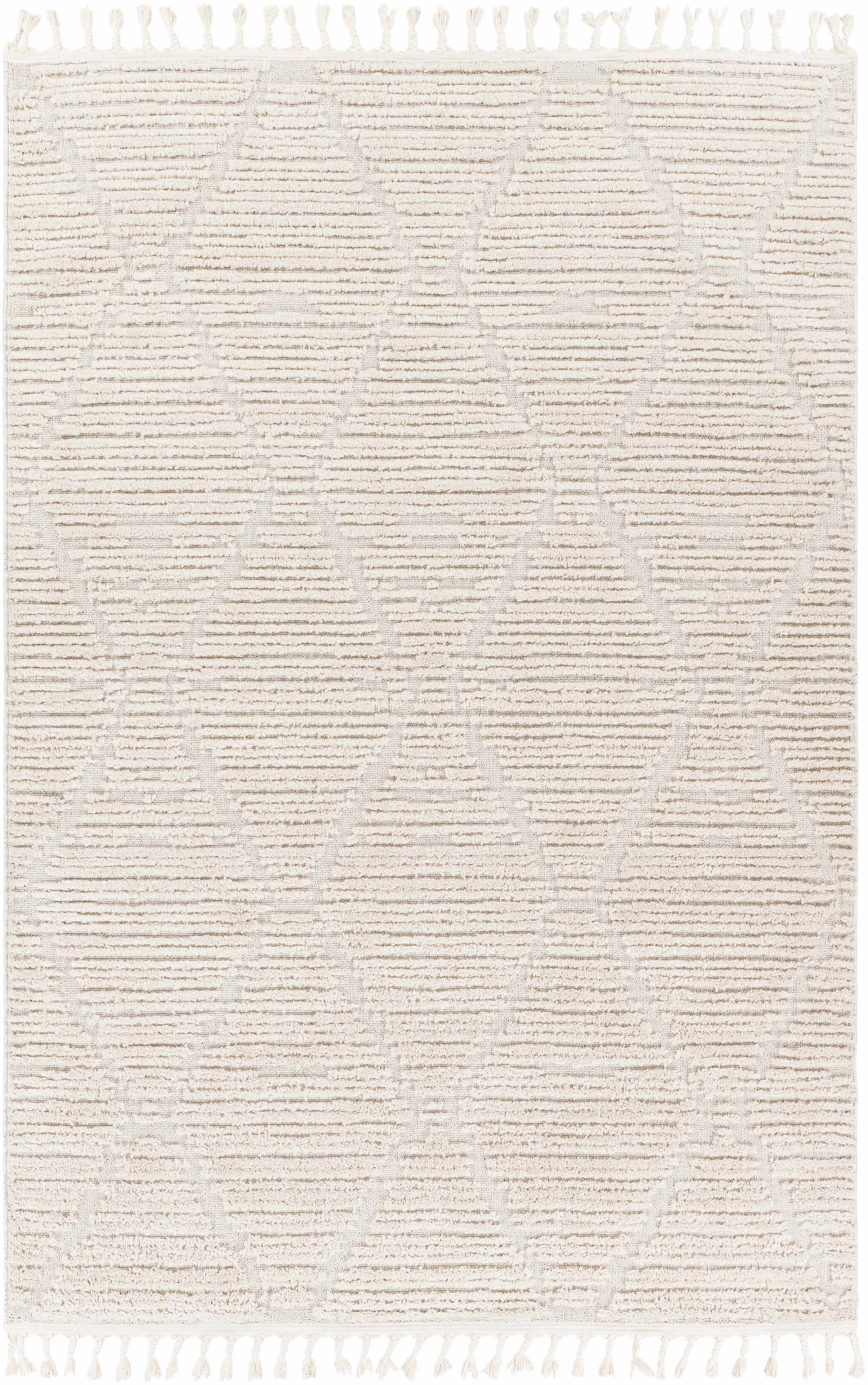 Mengen High/Low Pile Rug with Tassels