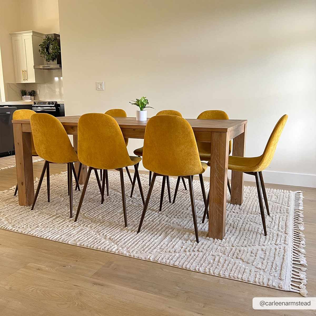 Mengen High/Low Pile Rug with Tassels - Image 4