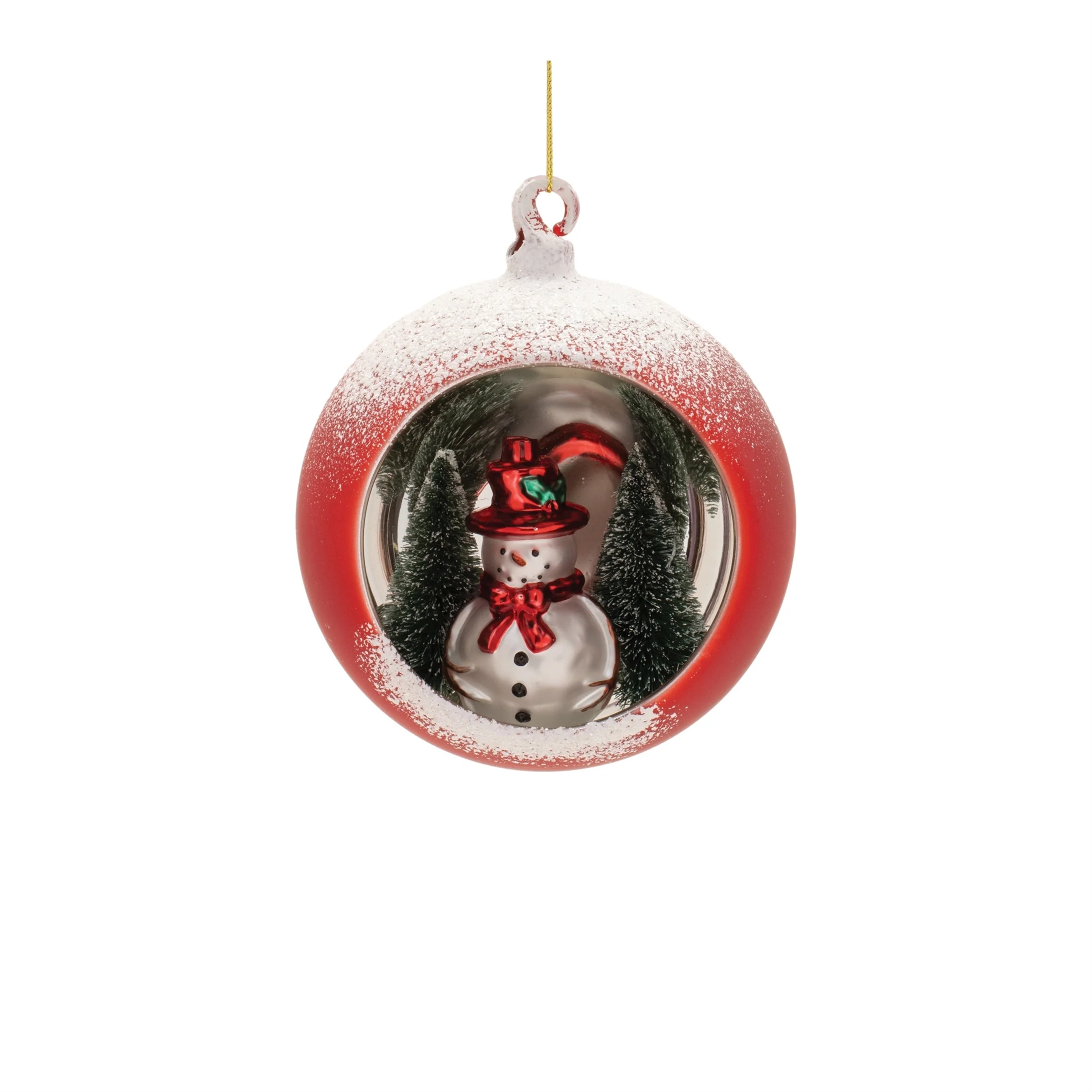Mercury Glass Ornament with Pine Trees (Set of 6) - Image 8