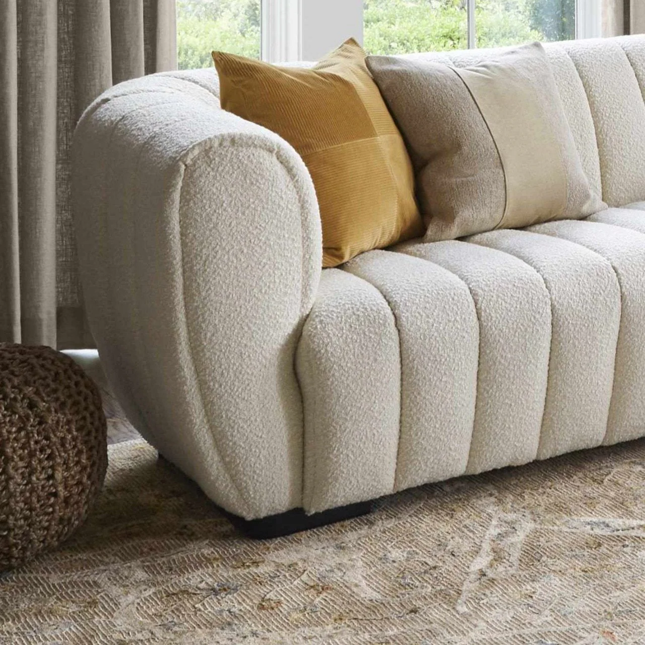 Merrittstown Cotton Knitted Pouf - Image 6