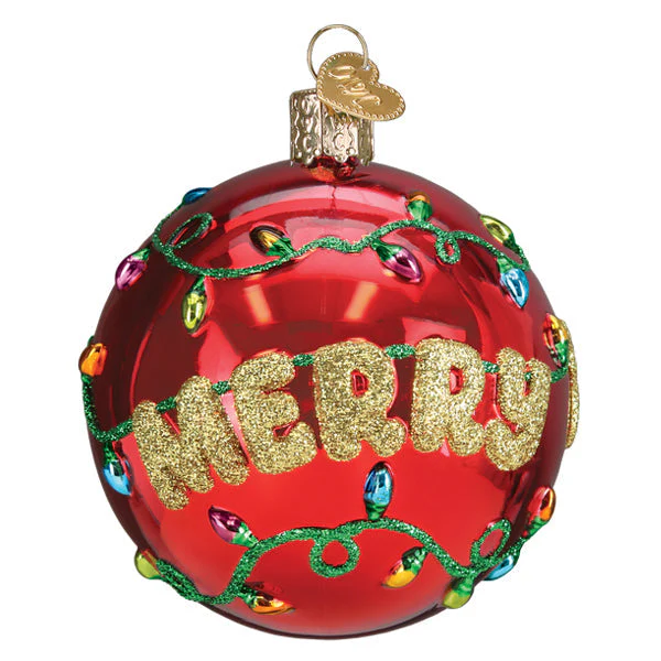 Merry & Bright Round Ornament - Image 3