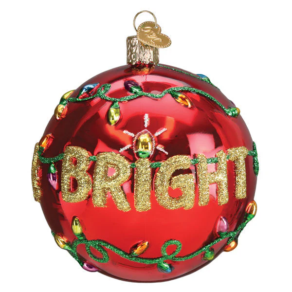 Merry & Bright Round Ornament - Image 4