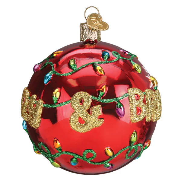 Merry & Bright Round Ornament - Image 5