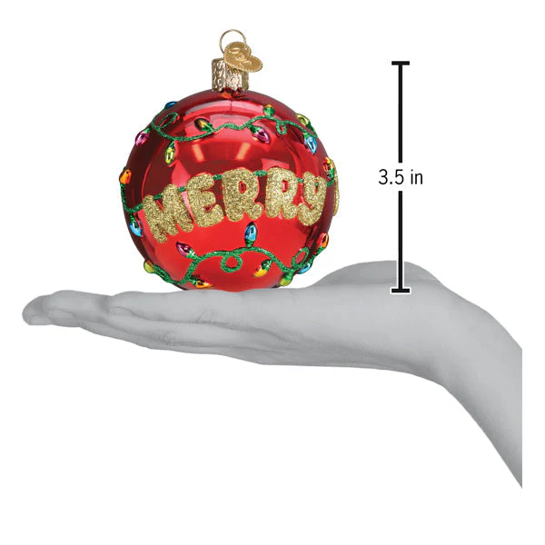 Merry & Bright Round Ornament - Image 6