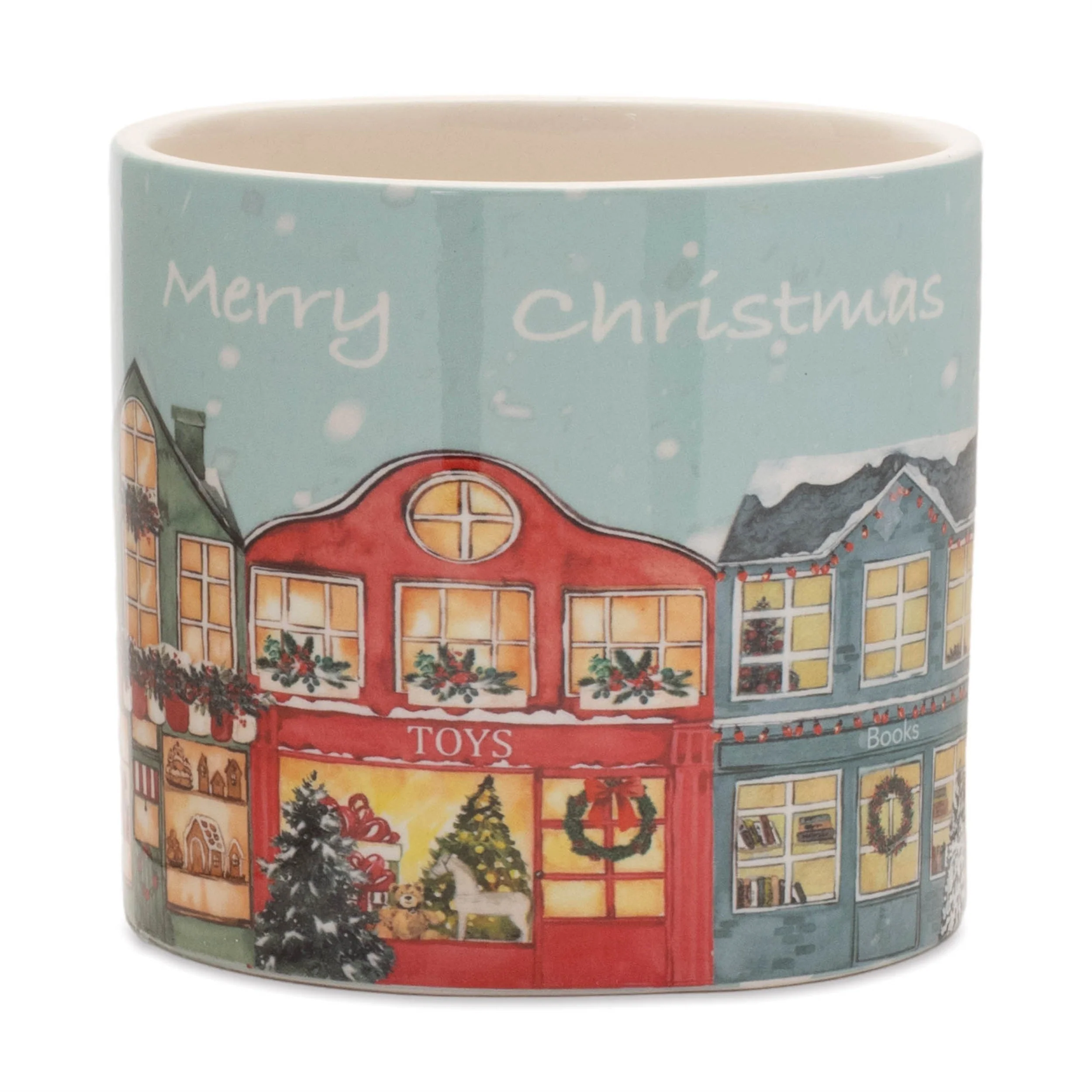 Merry Christmas Village Planter (Set of 2) - Image 3