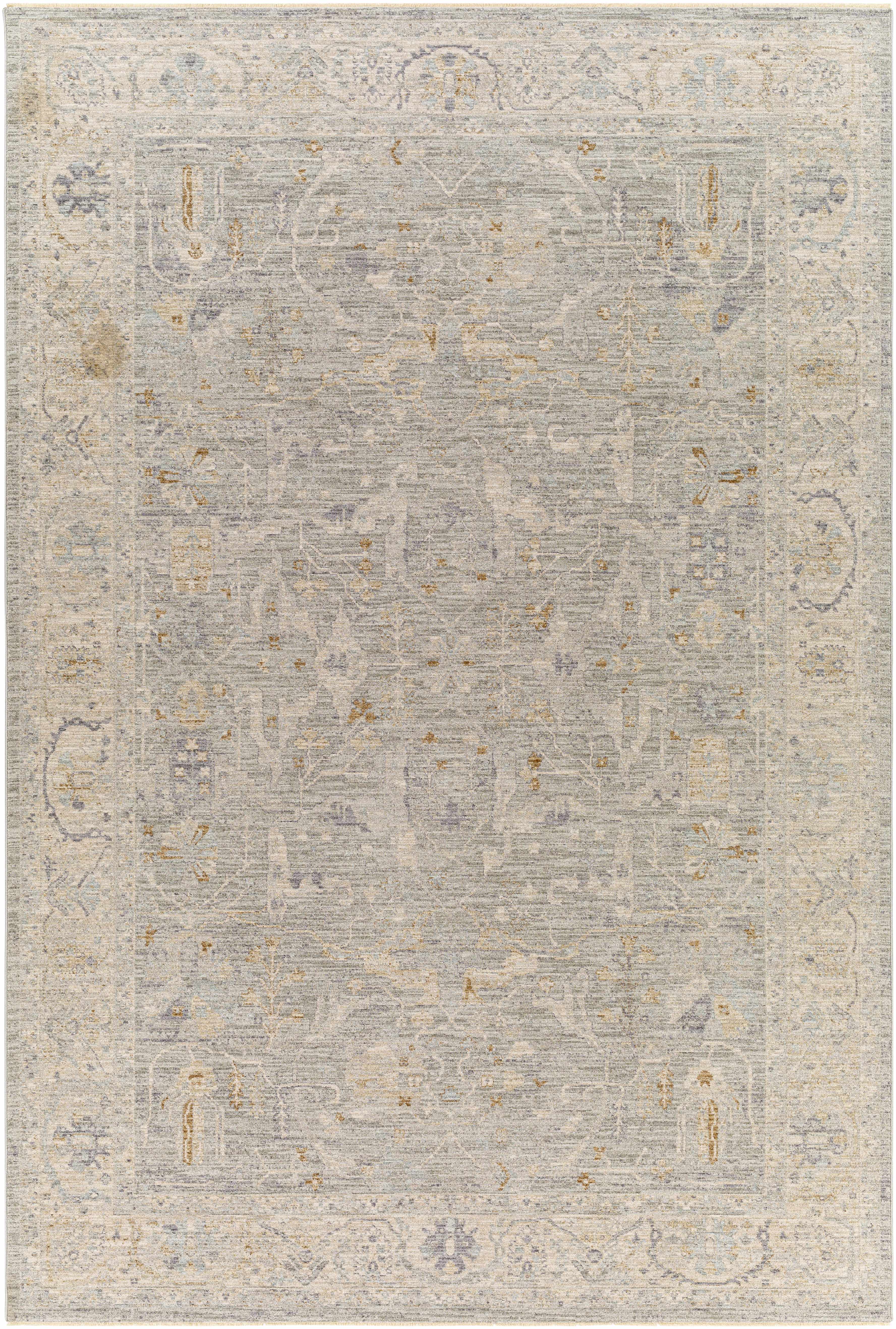 Merv Beige Neutral Statement Rug - Image 10