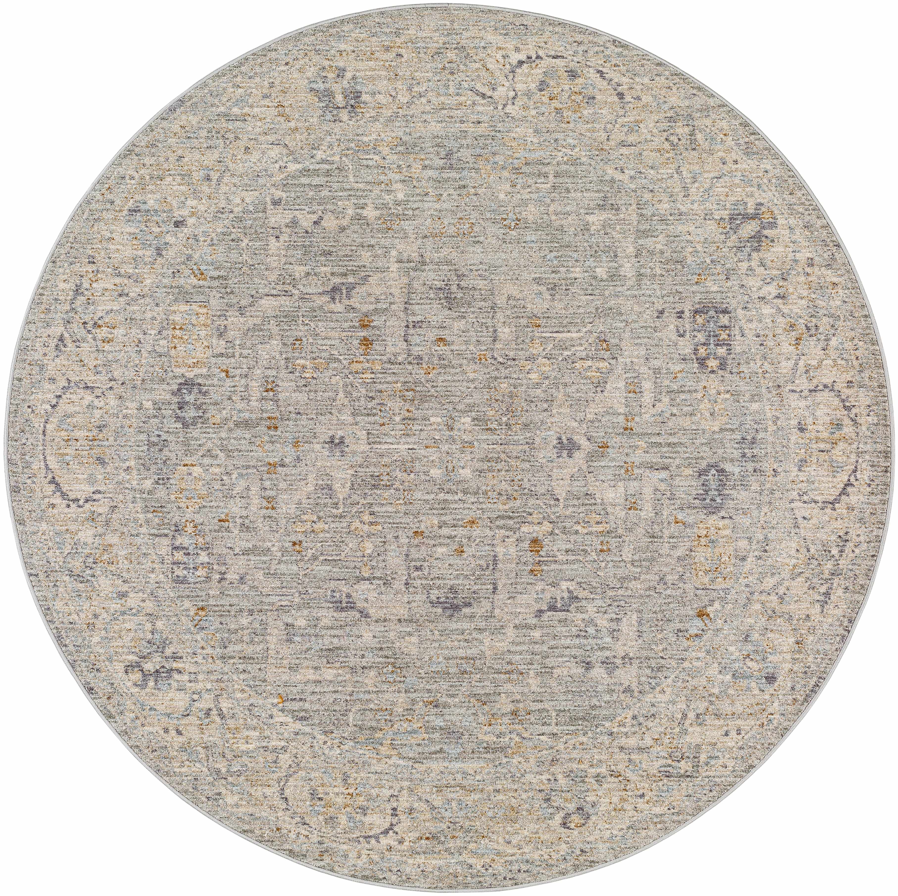 Merv Beige Neutral Statement Rug - Image 11