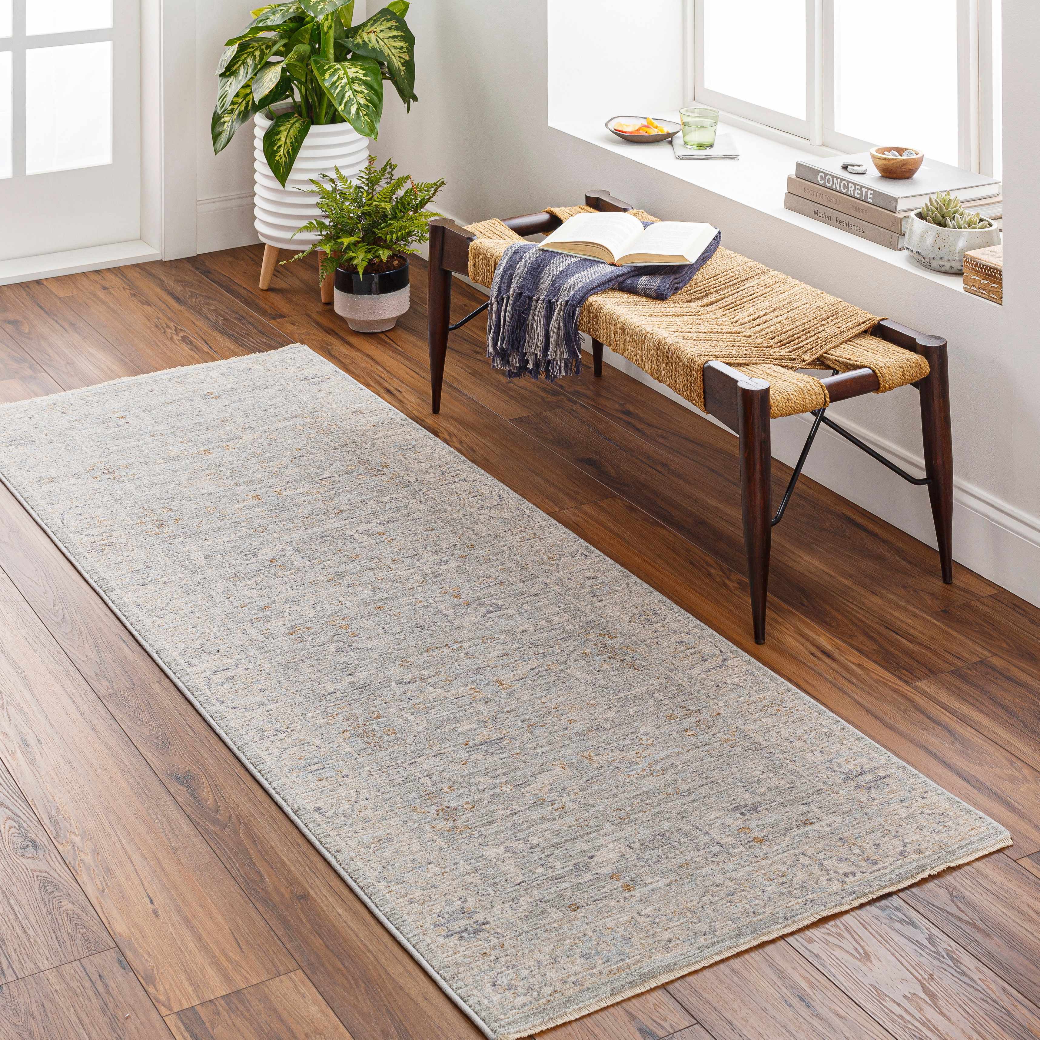 Merv Beige Neutral Statement Rug - Image 2