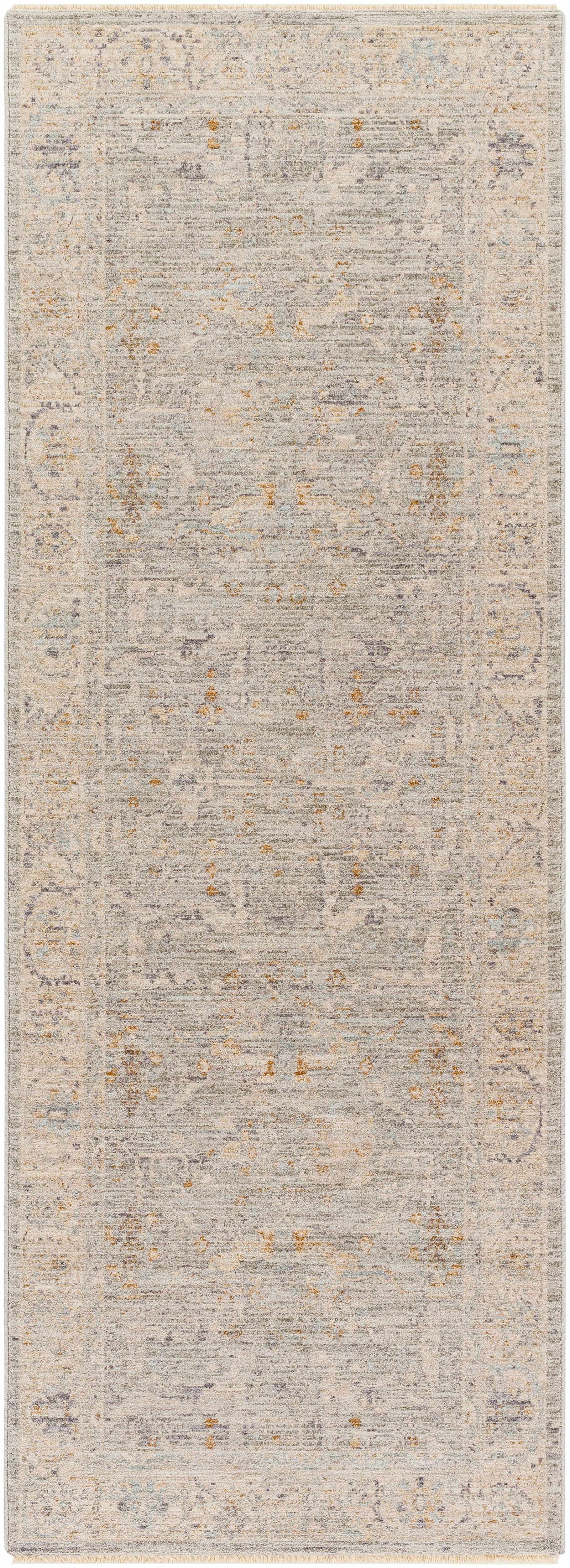 Merv Beige Neutral Statement Rug - Image 7