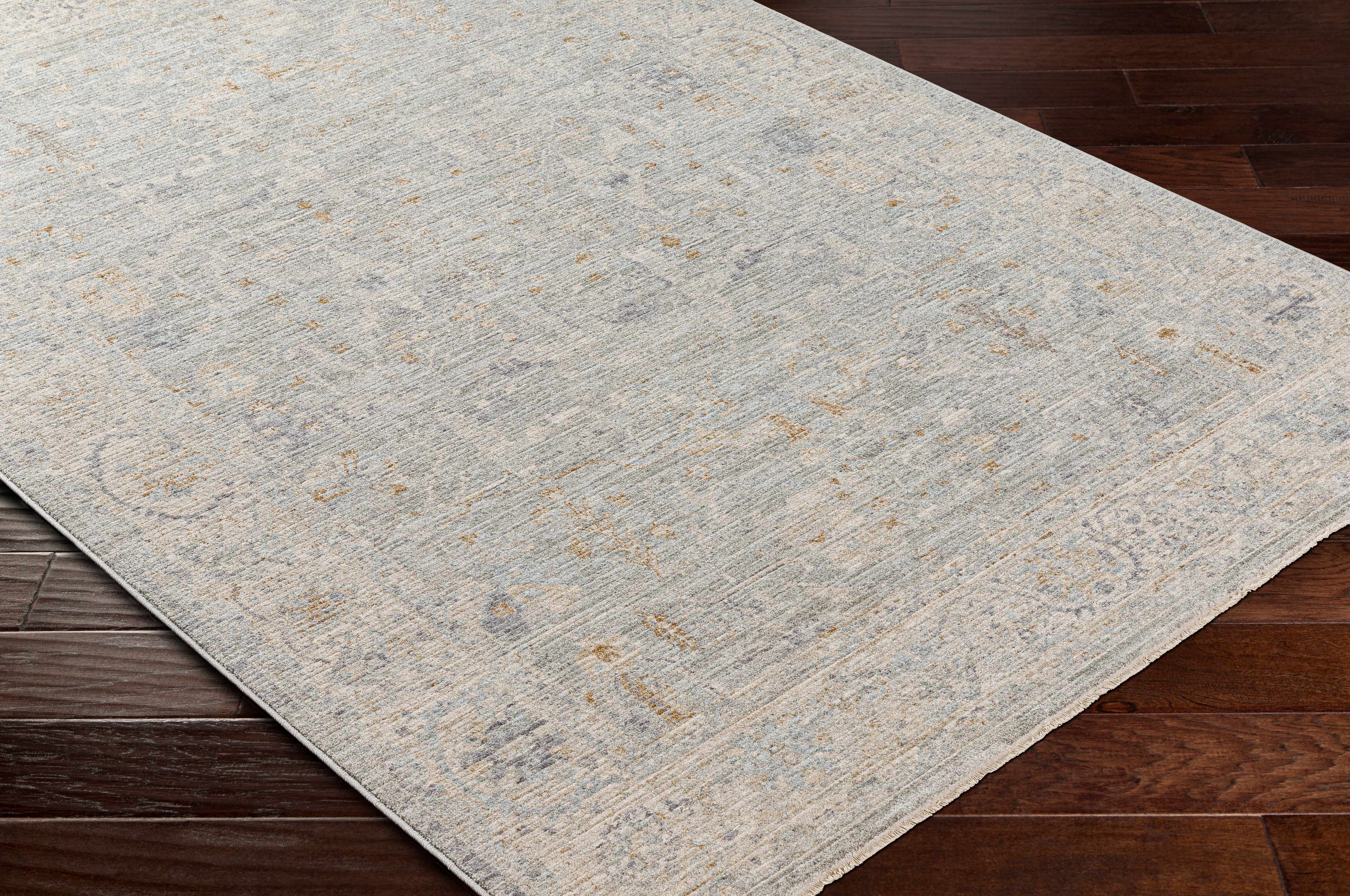 Merv Beige Neutral Statement Rug - Image 9