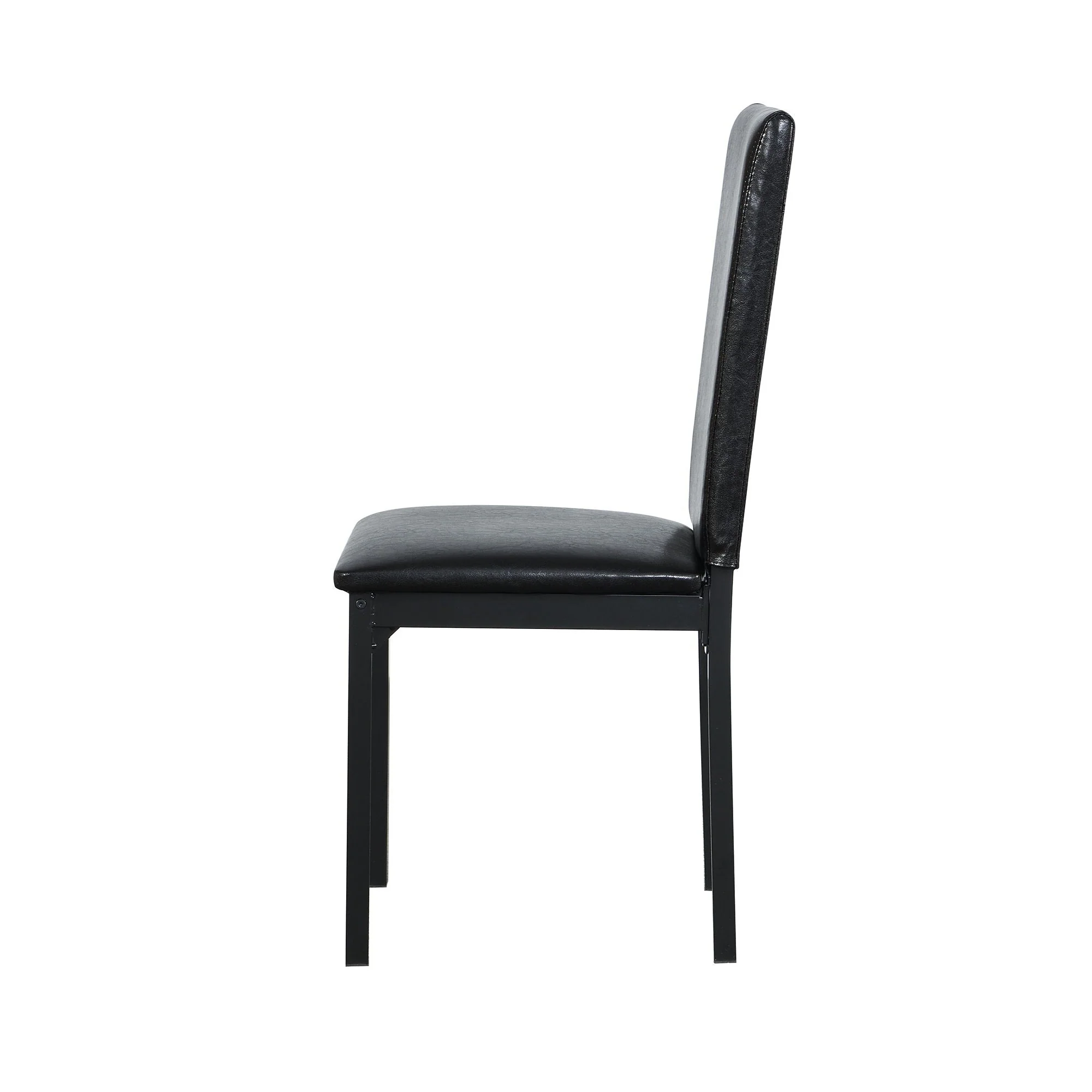 Metal Frame Dining Seats (Set of 4) - Black - Image 2