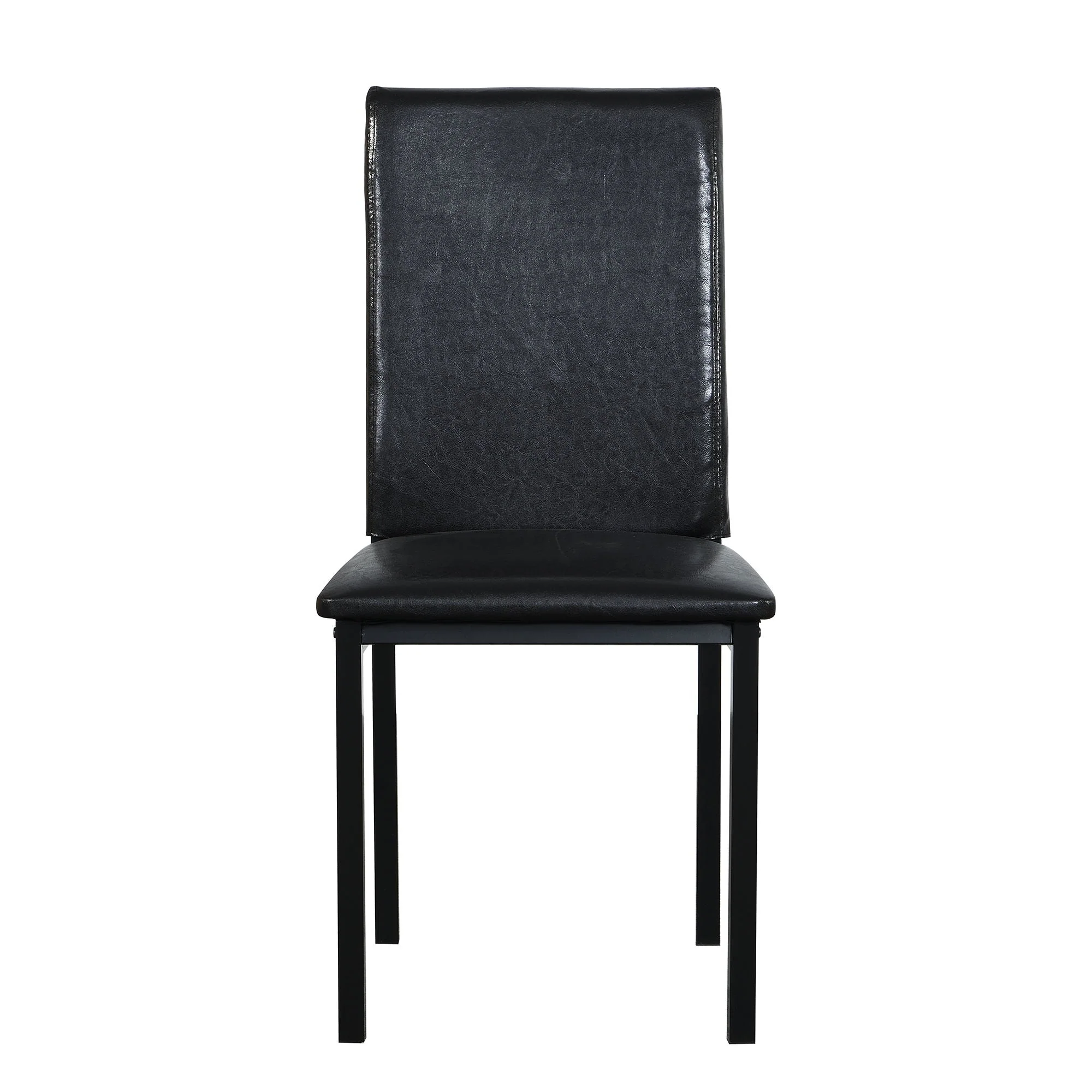 Metal Frame Dining Seats (Set of 4) - Black - Image 4