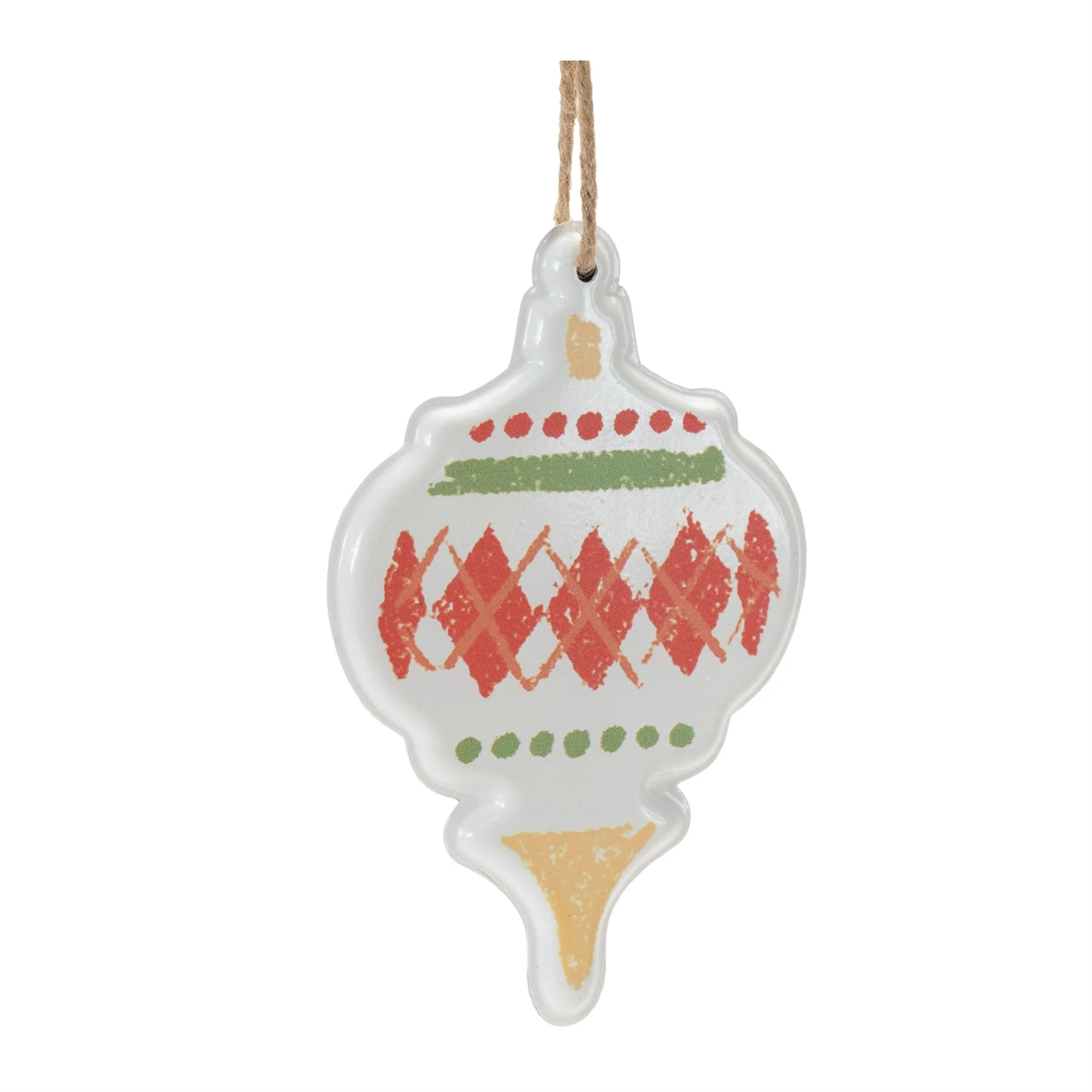 Metal Ornament with Nordic Pattern (Set of 4) - Image 3
