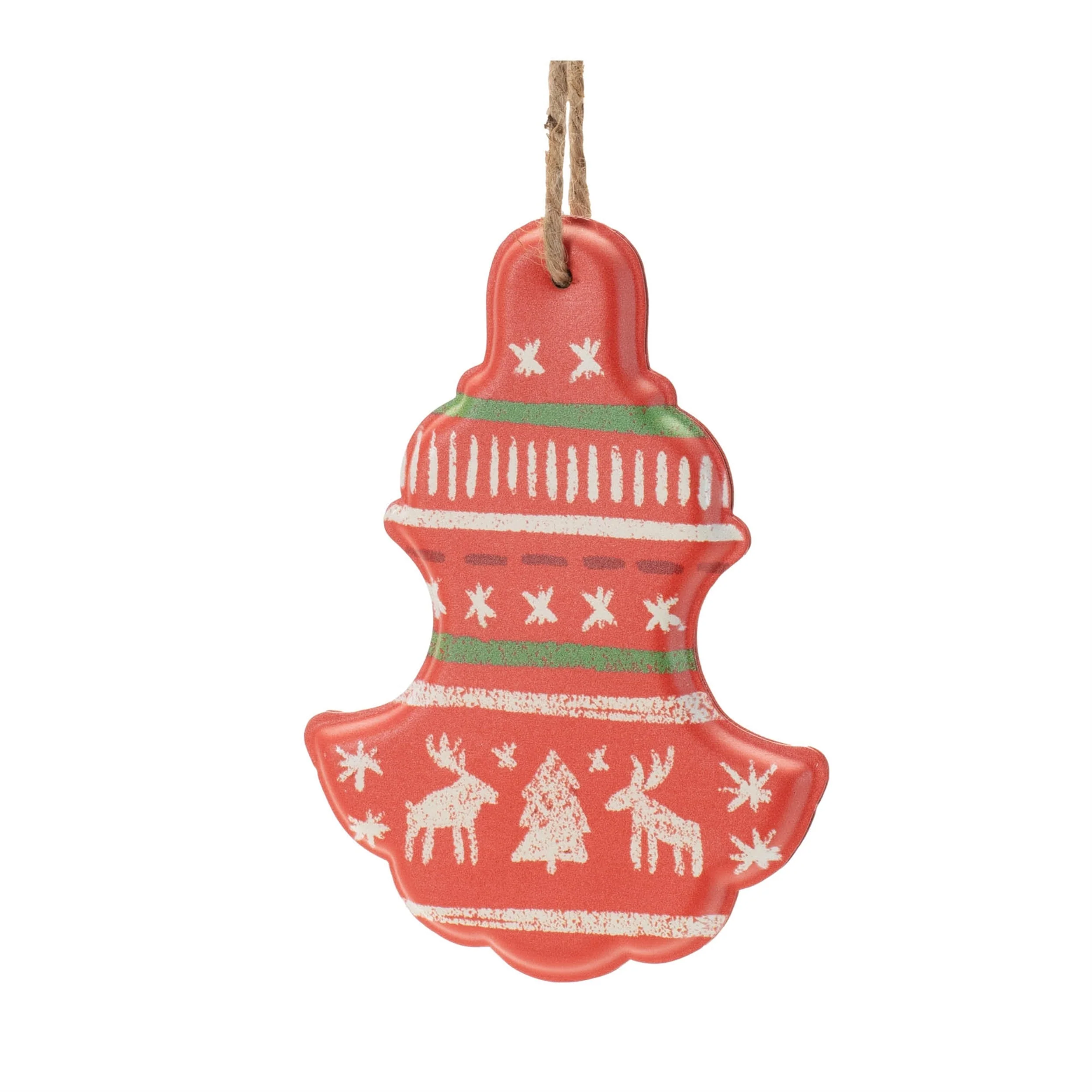 Metal Ornament with Nordic Pattern (Set of 4) - Image 4