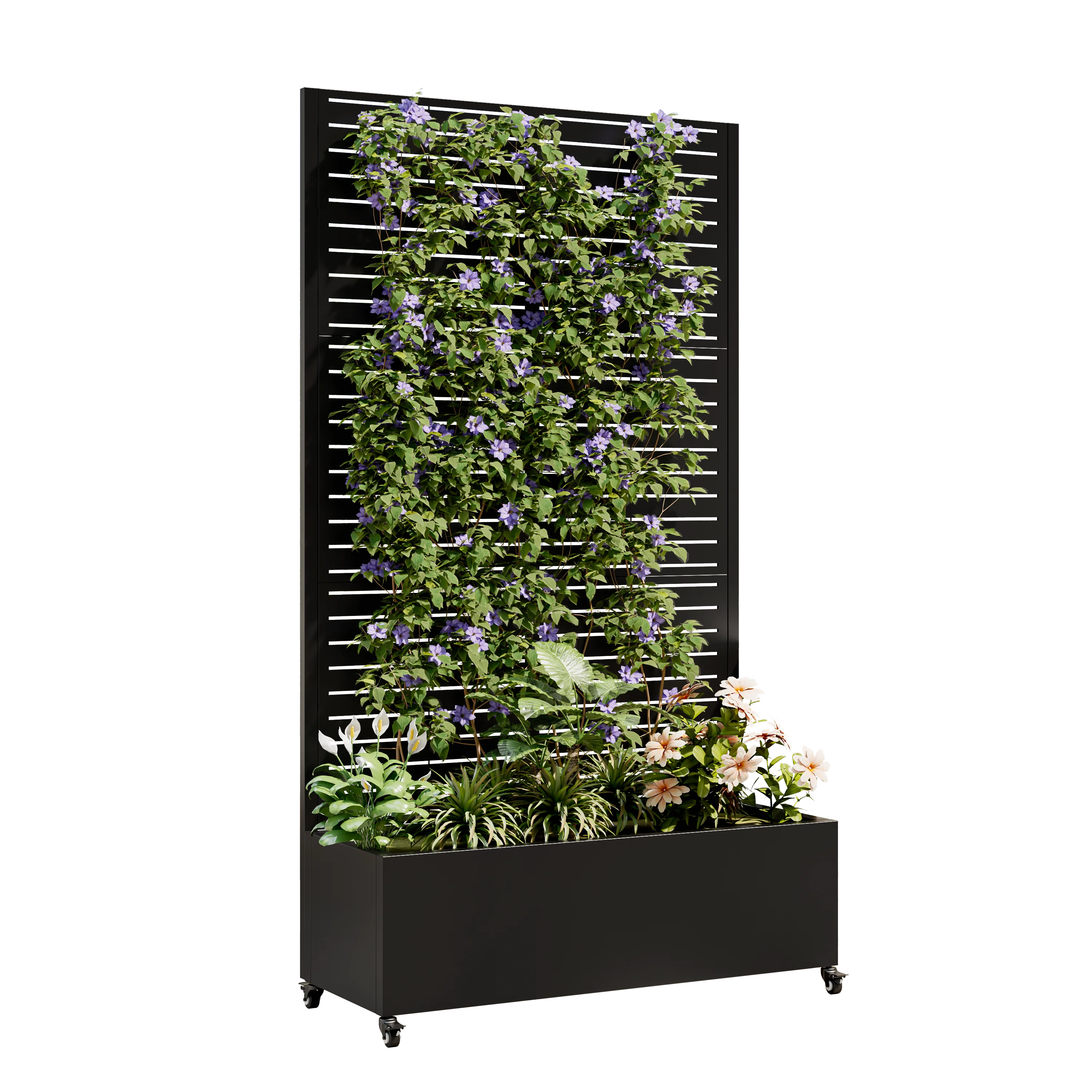 Metal Planter Box with Trellis, 73' x 35' x 16" Raised Garden Bed - Image 2