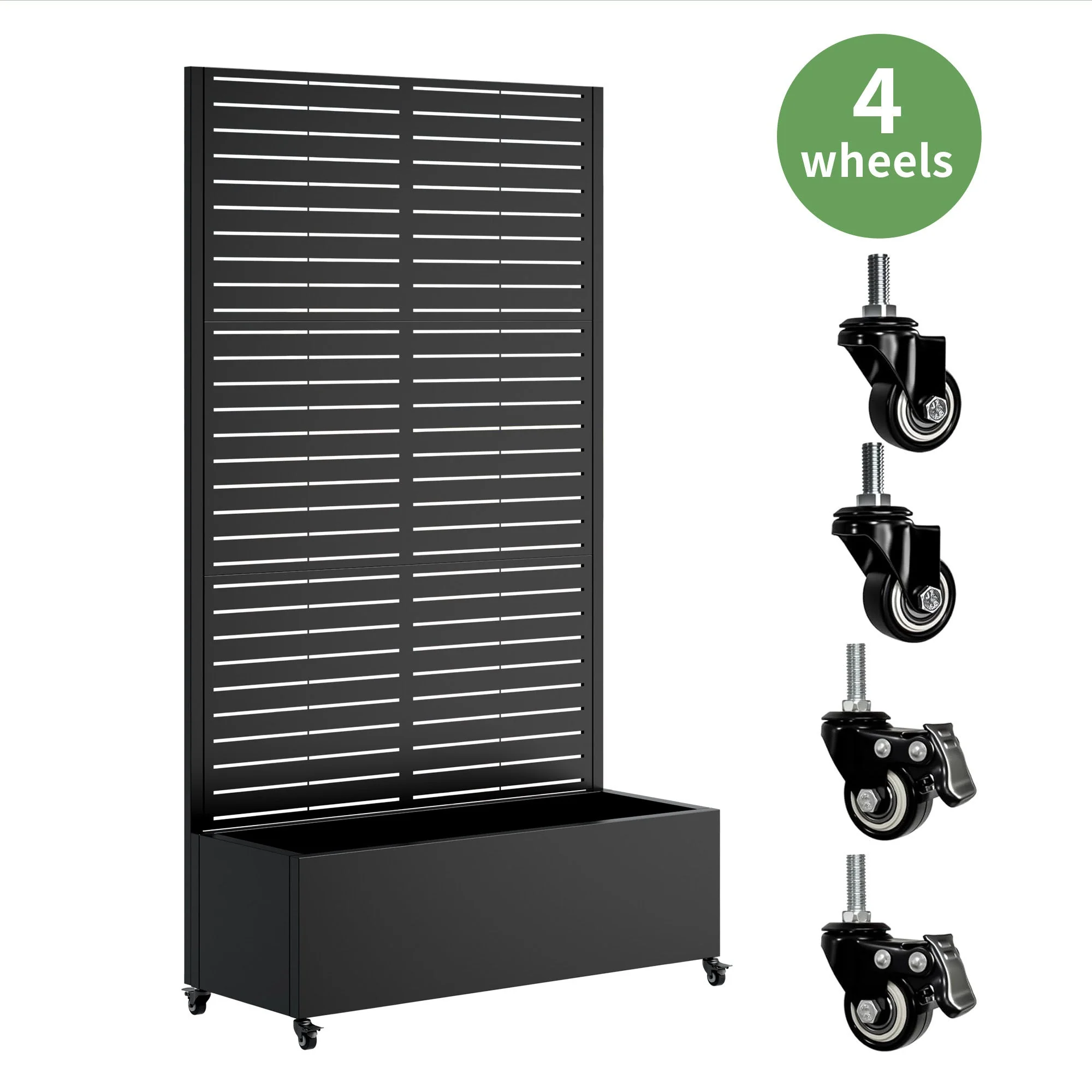 Metal Planter Box with Trellis, 73' x 35' x 16" Raised Garden Bed - Image 6
