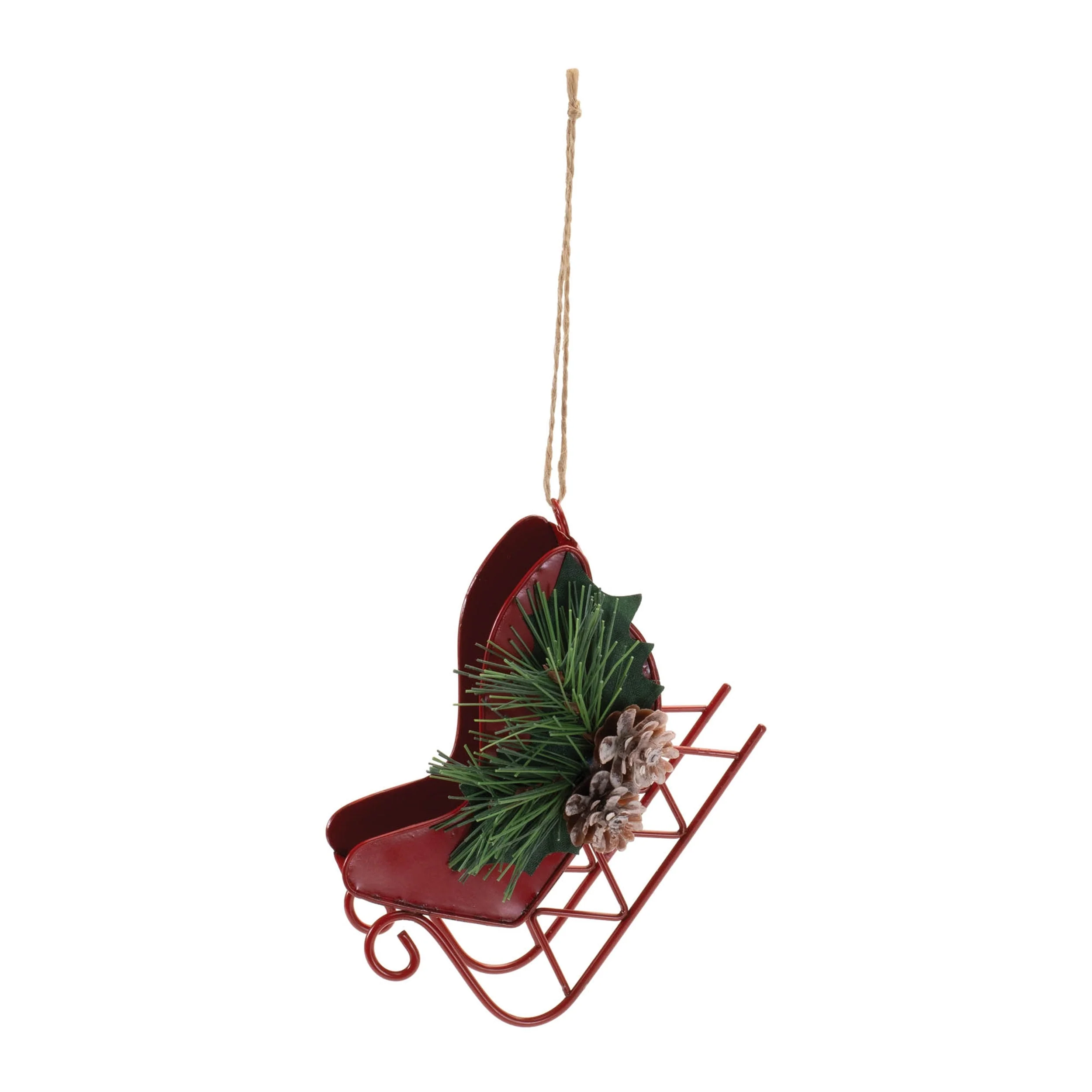 Metal Sleigh Ornament (Set of 12) - Image 2