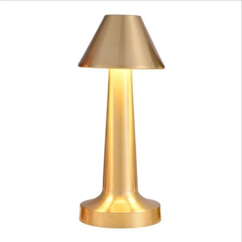 Metal Touch Table Lamp LED Rechargeable Night Light for Bar Coffee Table Decor - Image 7