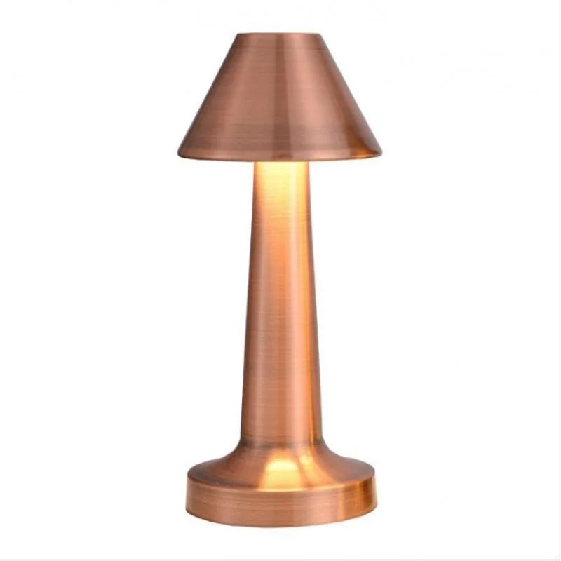 Metal Touch Table Lamp LED Rechargeable Night Light for Bar Coffee Table Decor - Image 8