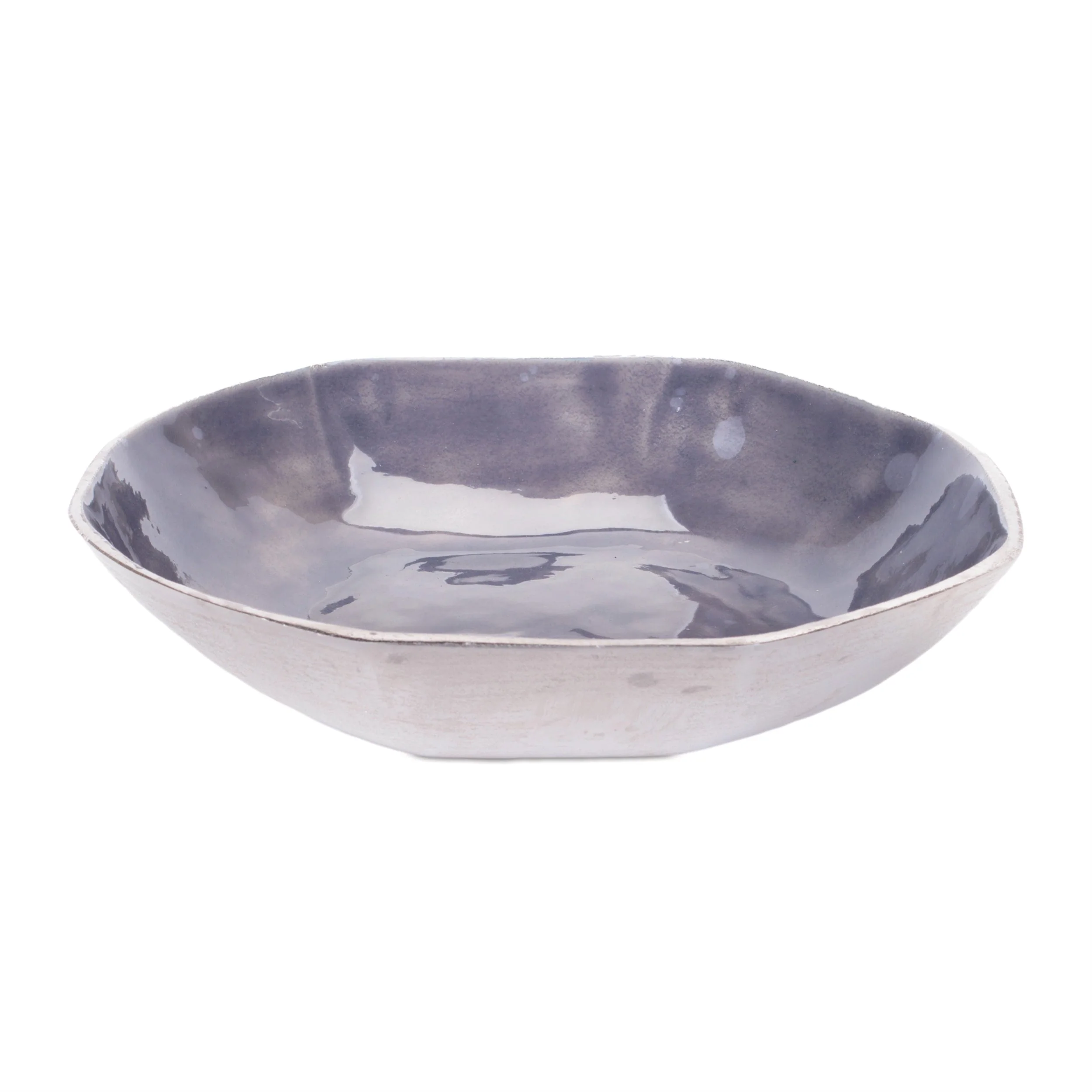 Metallic Aluminum Bowl 13.75" Diameter - Image 2