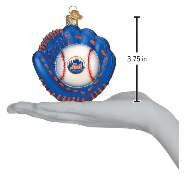 Mets Baseball Mitt Ornament - Image 5