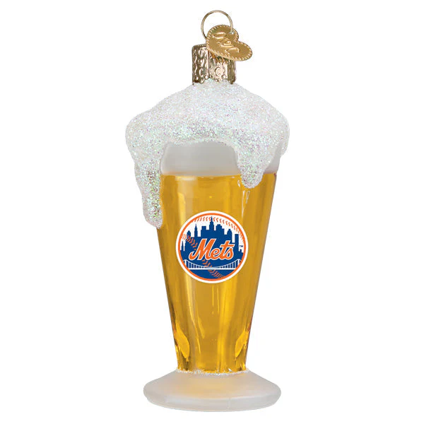 Mets Glass of Beer Ornament - Image 3