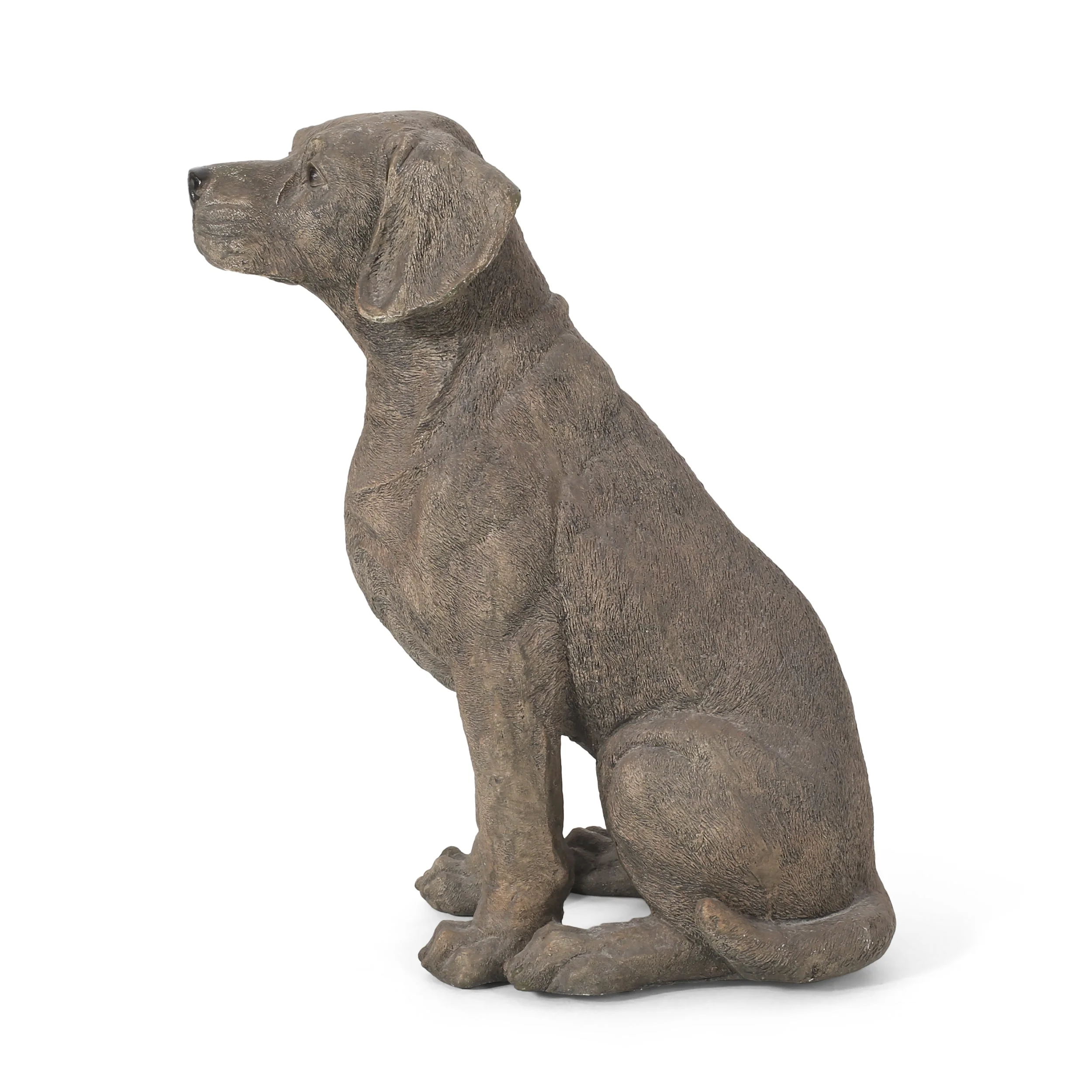 MGO Dog Decor Outdoor Dog Statue - Dark Brown - Image 10