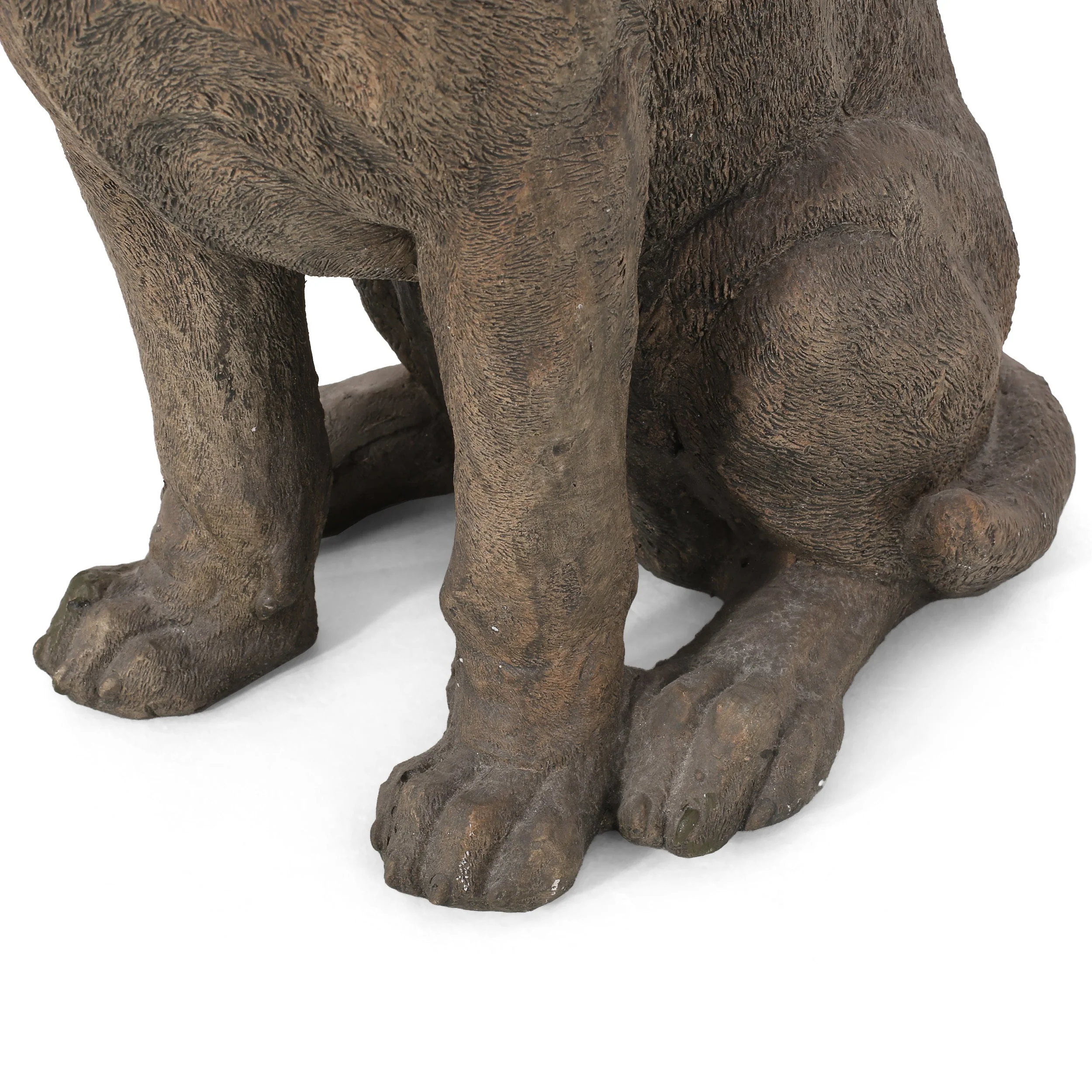 MGO Dog Decor Outdoor Dog Statue - Dark Brown - Image 13