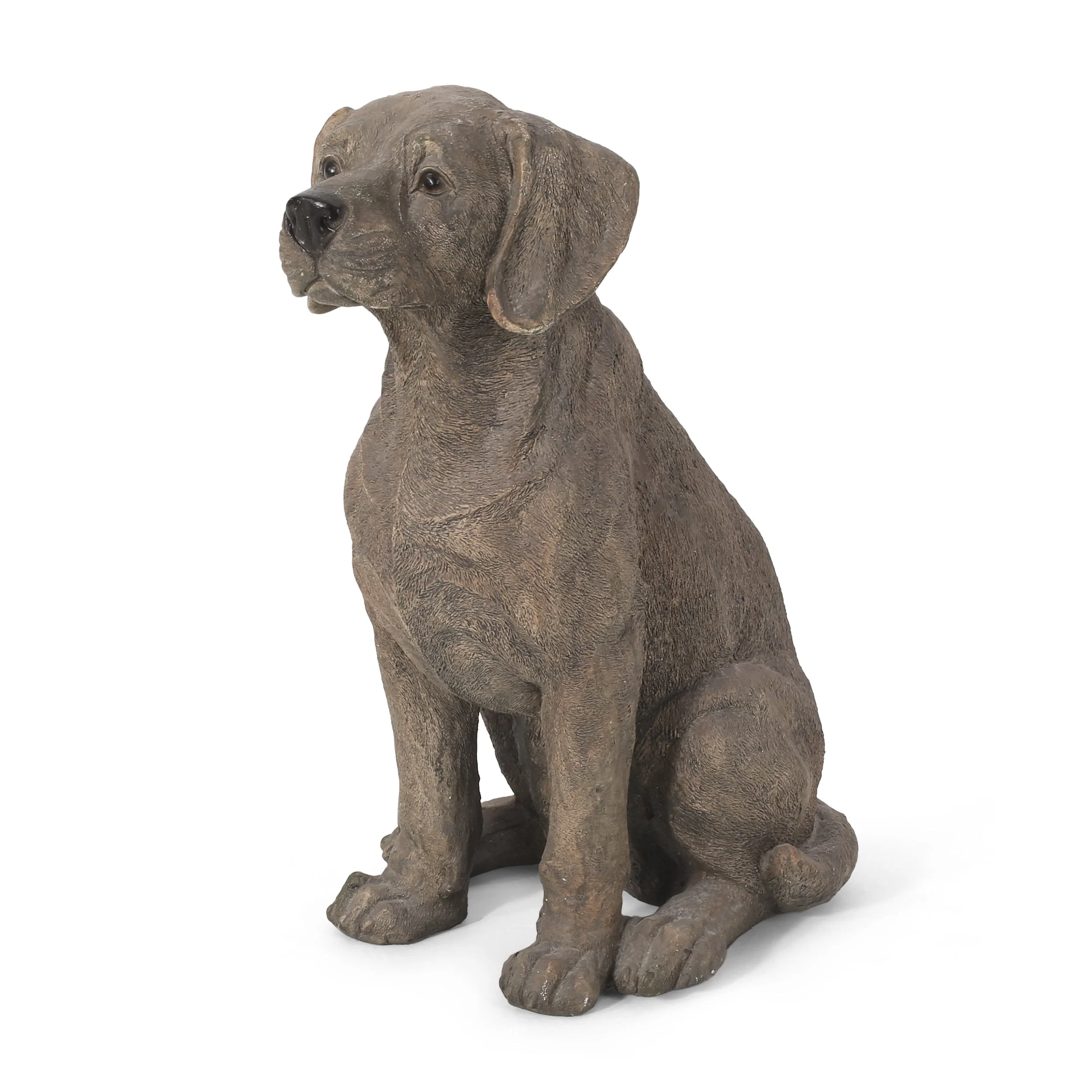 MGO Dog Decor Outdoor Dog Statue - Dark Brown - Image 6