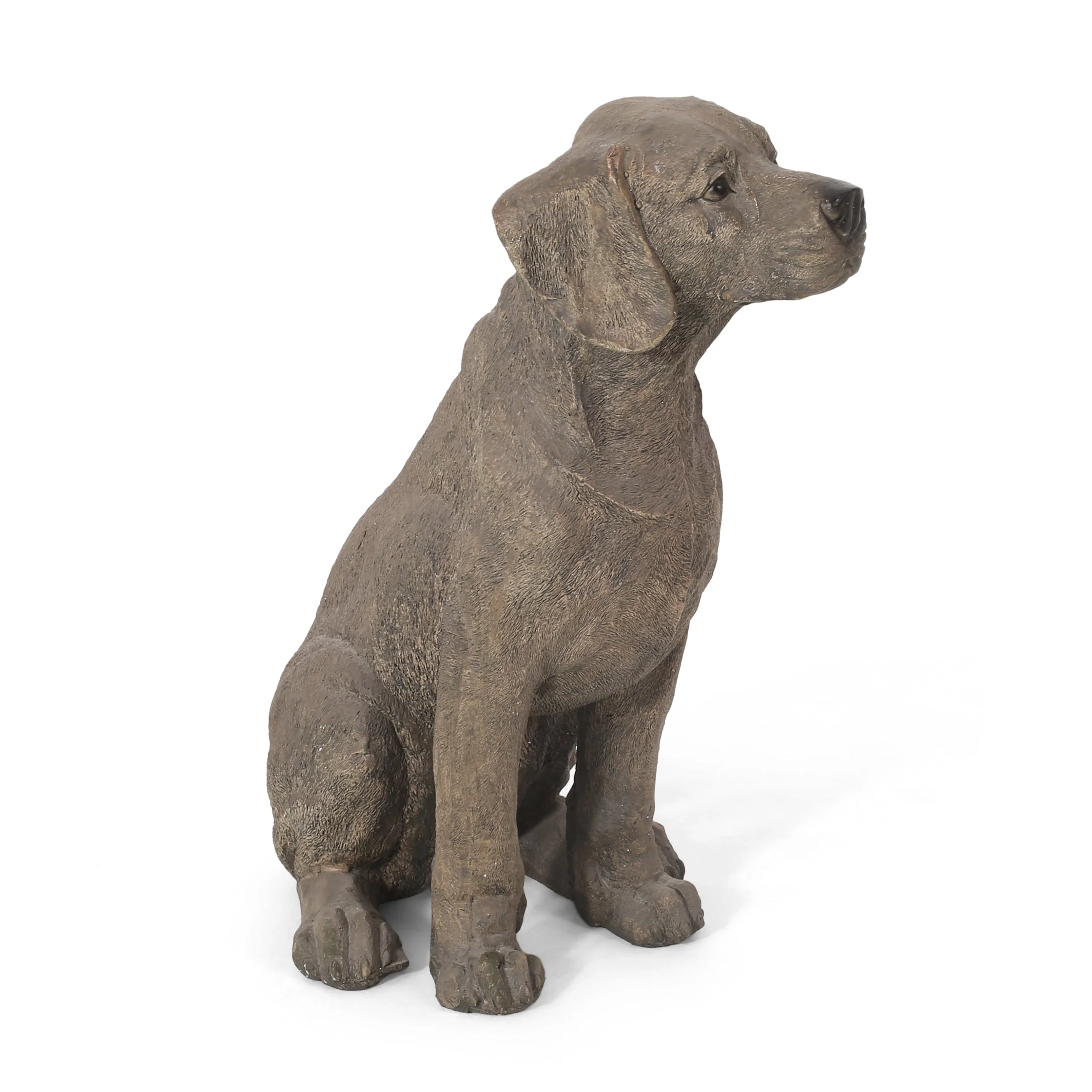 MGO Dog Decor Outdoor Dog Statue - Dark Brown - Image 7