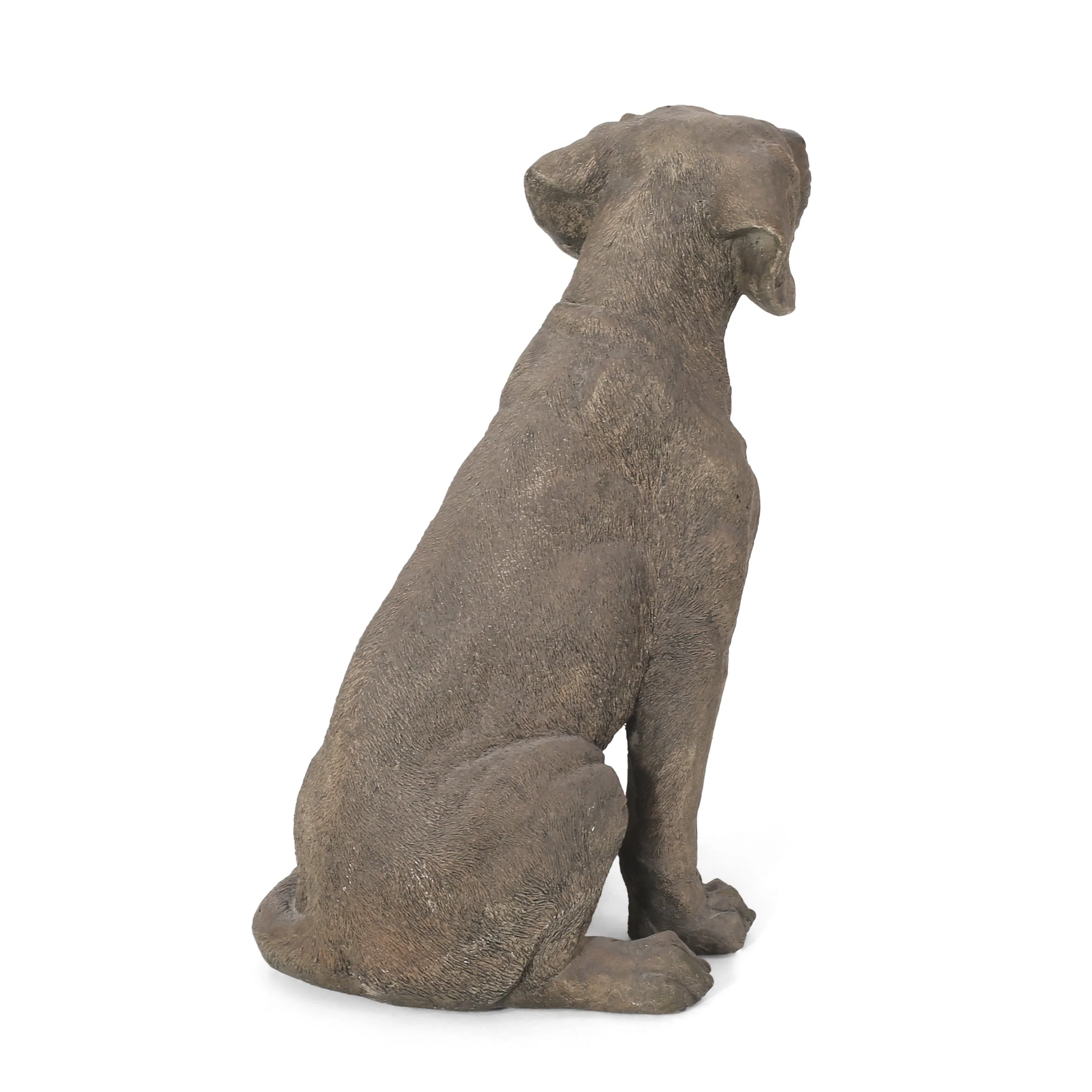 MGO Dog Decor Outdoor Dog Statue - Dark Brown - Image 8