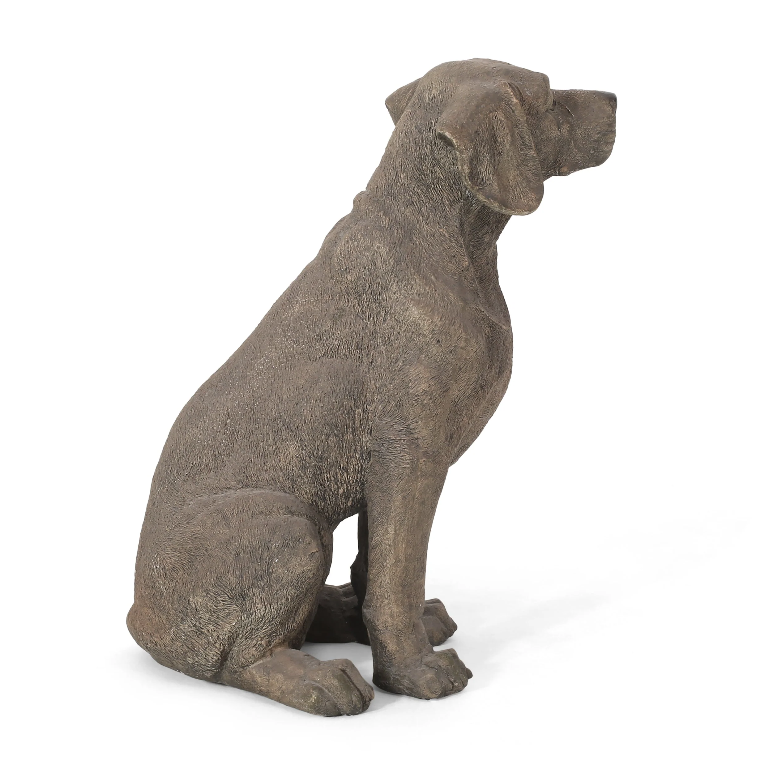 MGO Dog Decor Outdoor Dog Statue - Dark Brown - Image 9
